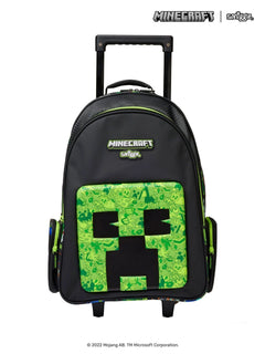 Smiggle - Minecraft Çekçekli Işıklı Tekerlekli Çanta
