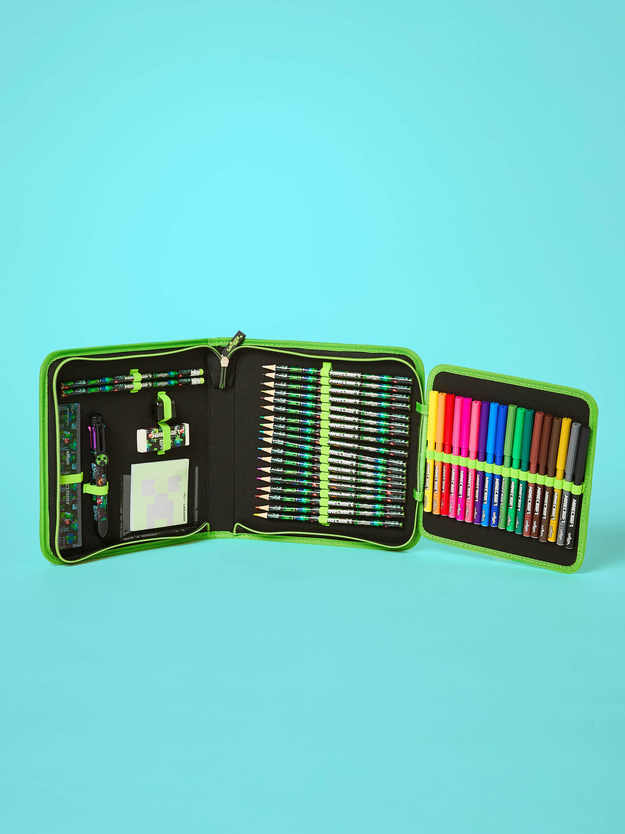 Smiggle - Minecraft Kırtasiye Seti ve Kalem Kutusu