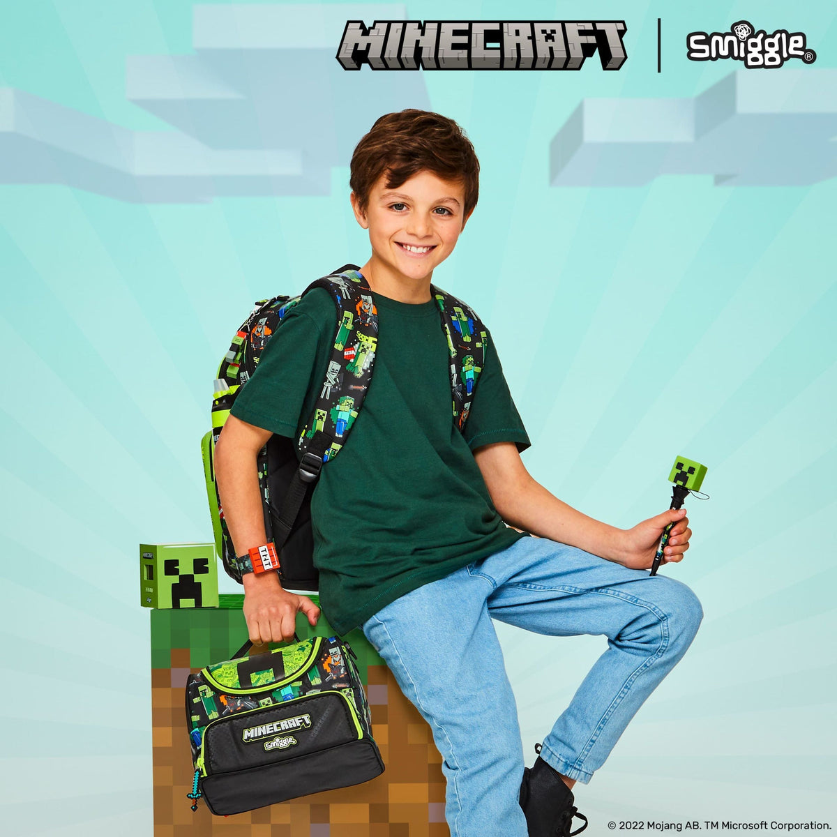Smiggle - Minecraft Novelty Tükenmez Kalem