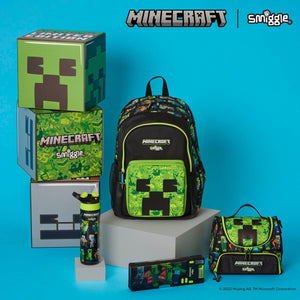 Smiggle - Minecraft Otomatik Pipetli 520ML Çelik Matara