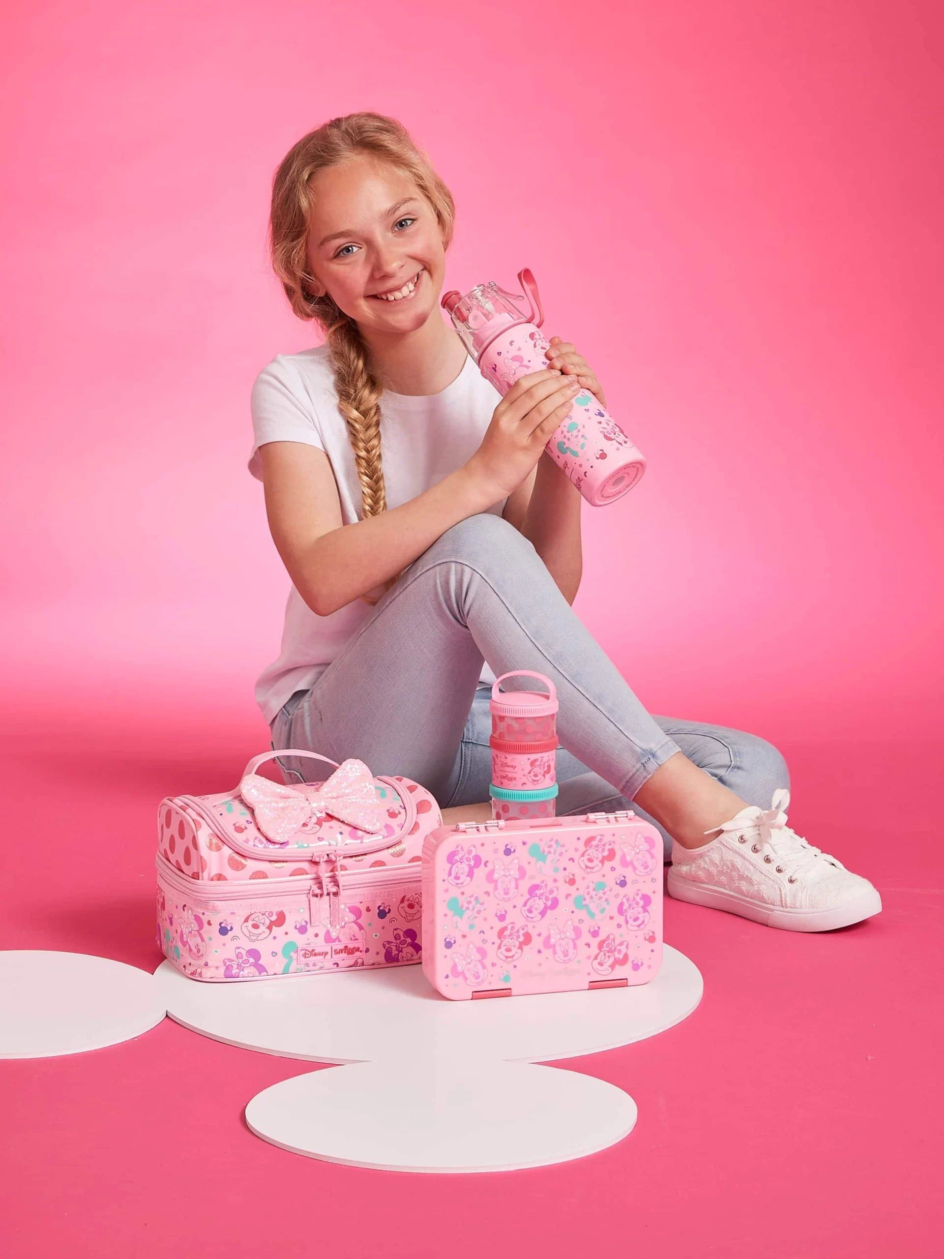Smiggle - Minnie Mouse 4'lü Çerezlik ve Atıştırmalık Kutuları