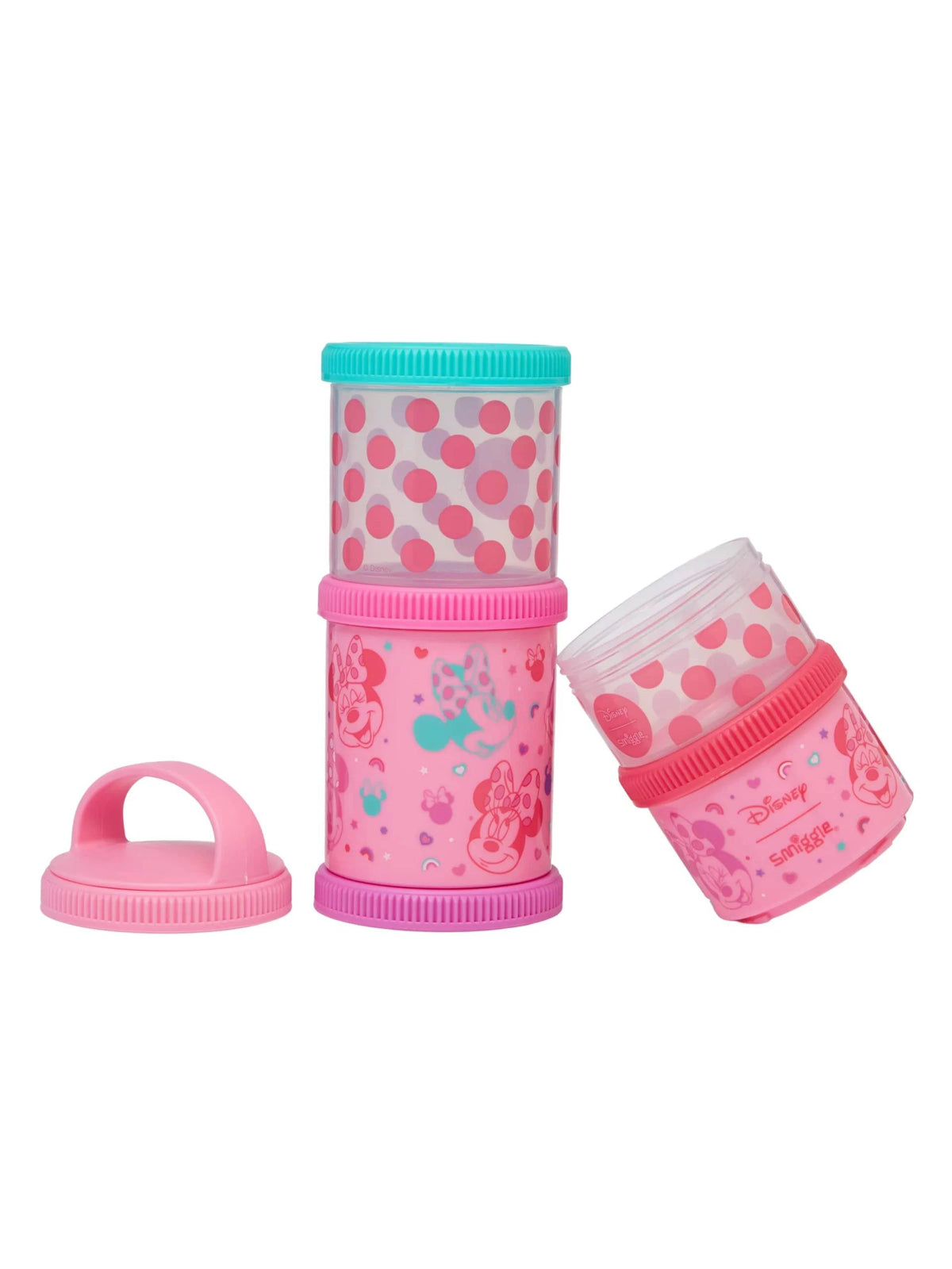 Smiggle - Minnie Mouse 4'lü Çerezlik ve Atıştırmalık Kutuları