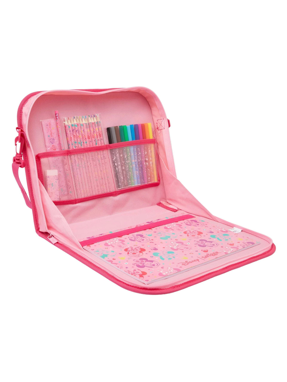 Smiggle - Minnie Mouse Çantalı Boya Seti ve Boyama Defteri