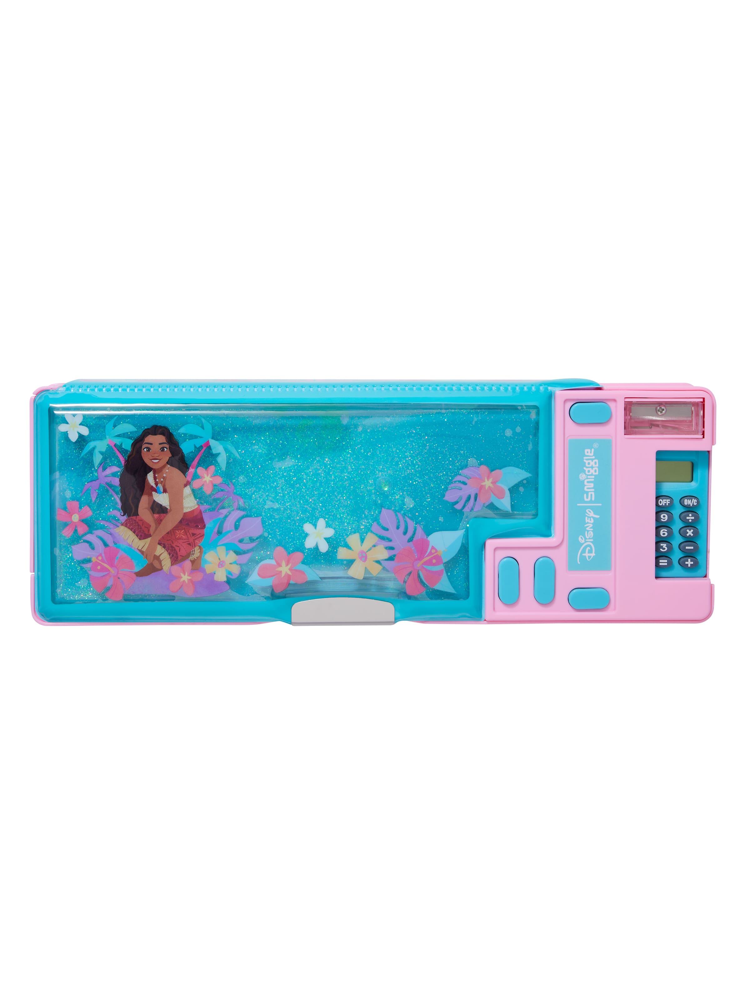 Smiggle - صندوق قلم أوتوماتيكي بحاسبة موآنا