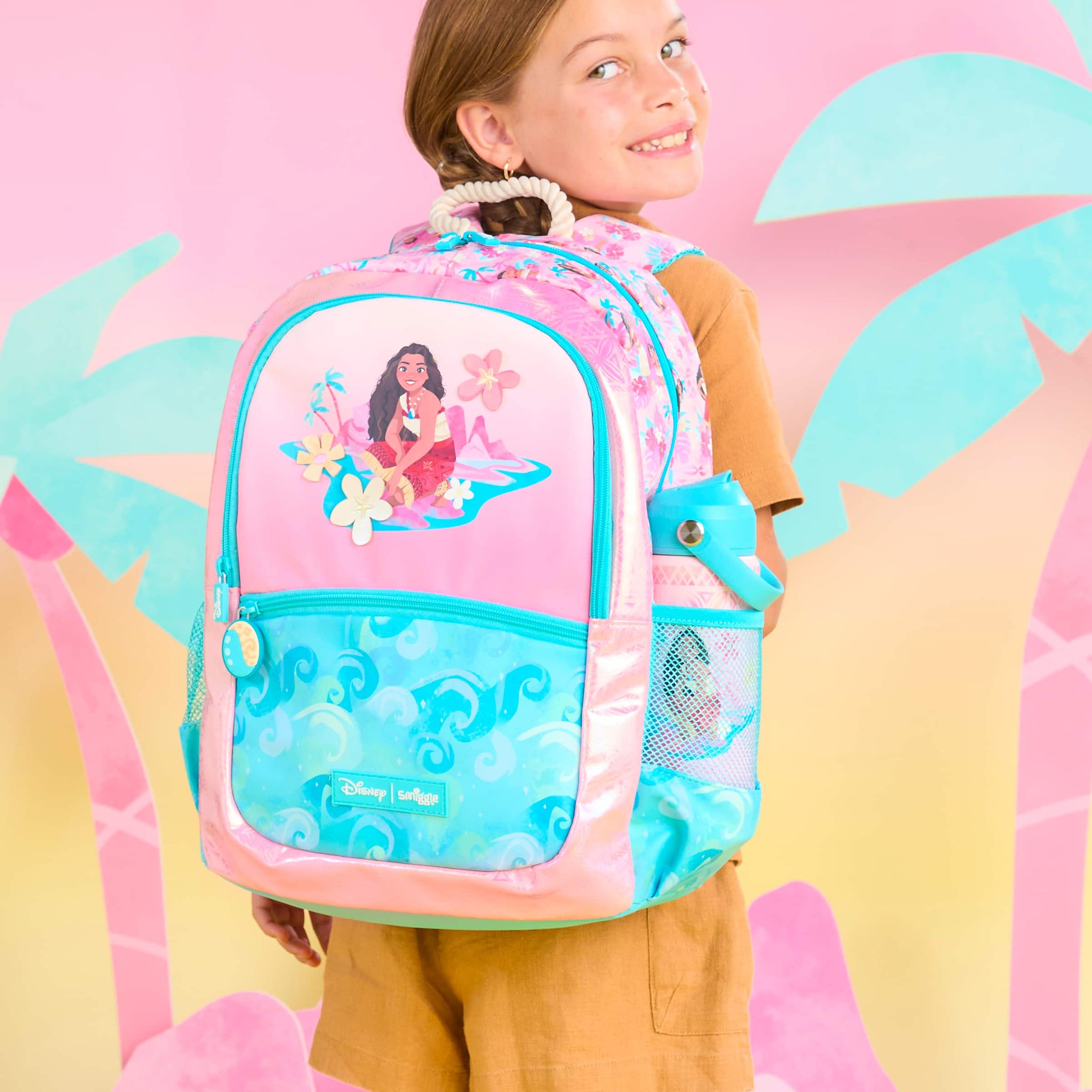 Smiggle - حقيبة ظهر مدرسية كلاسيكية موآنا