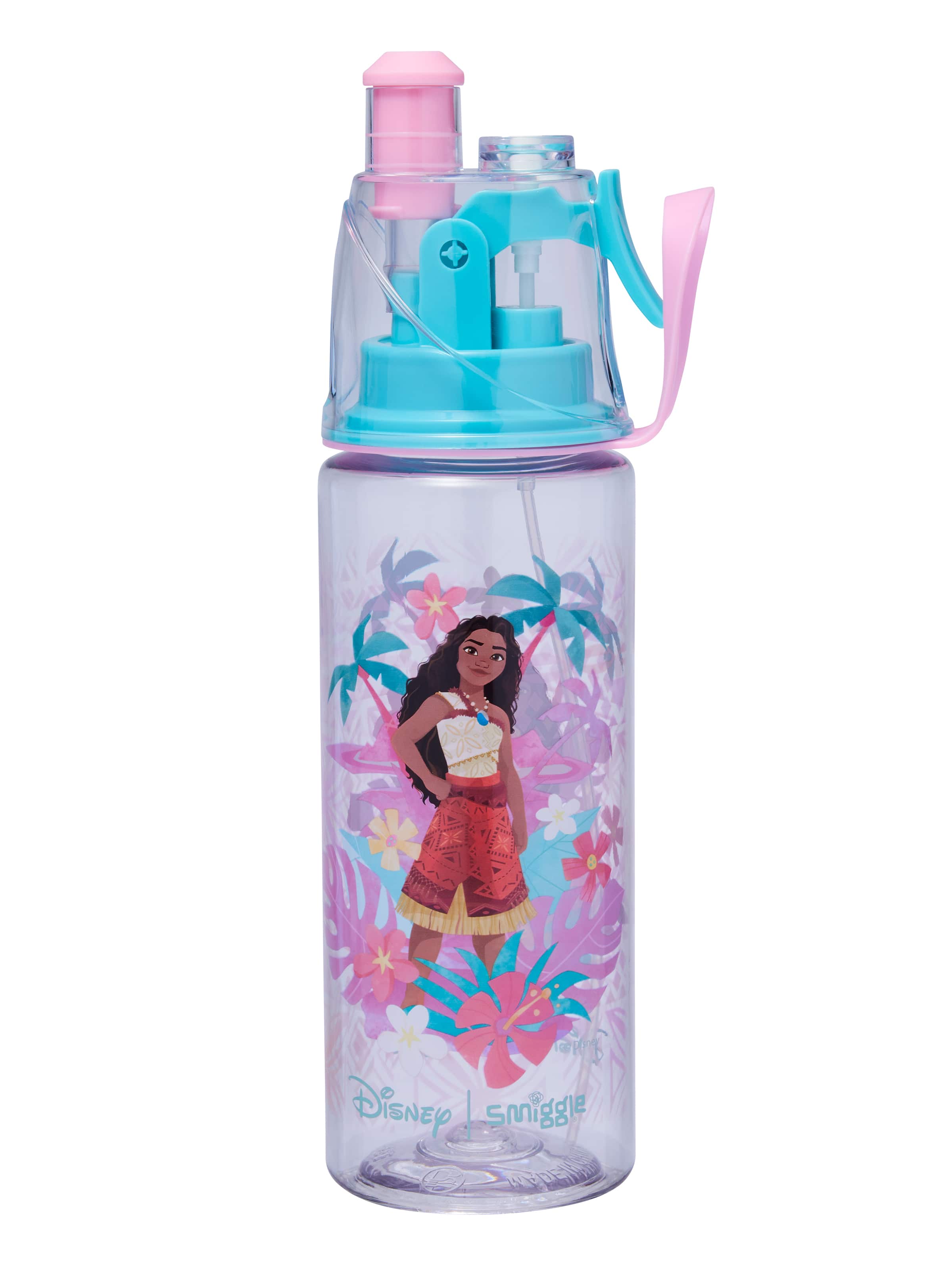 Smiggle - موآنا زجاجة ماء برشاش 560ML خالية من BPA