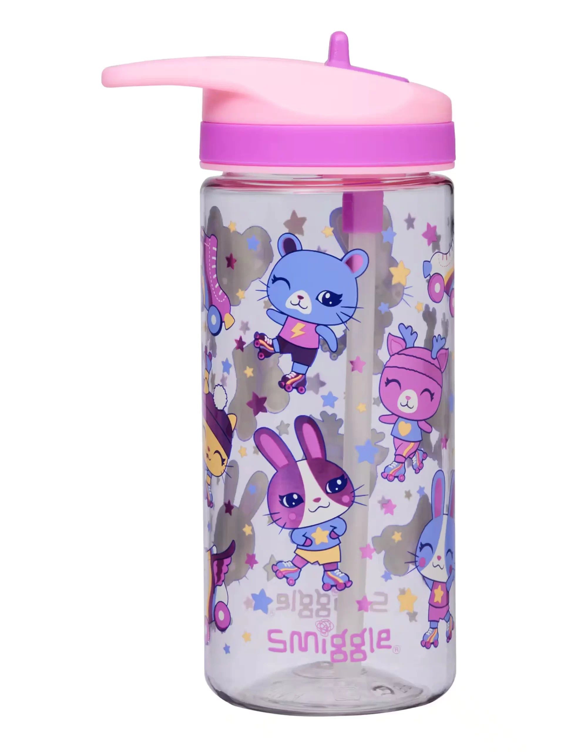 Smiggle - Movin 440 ML BPA'Sız Pipetli Suluk