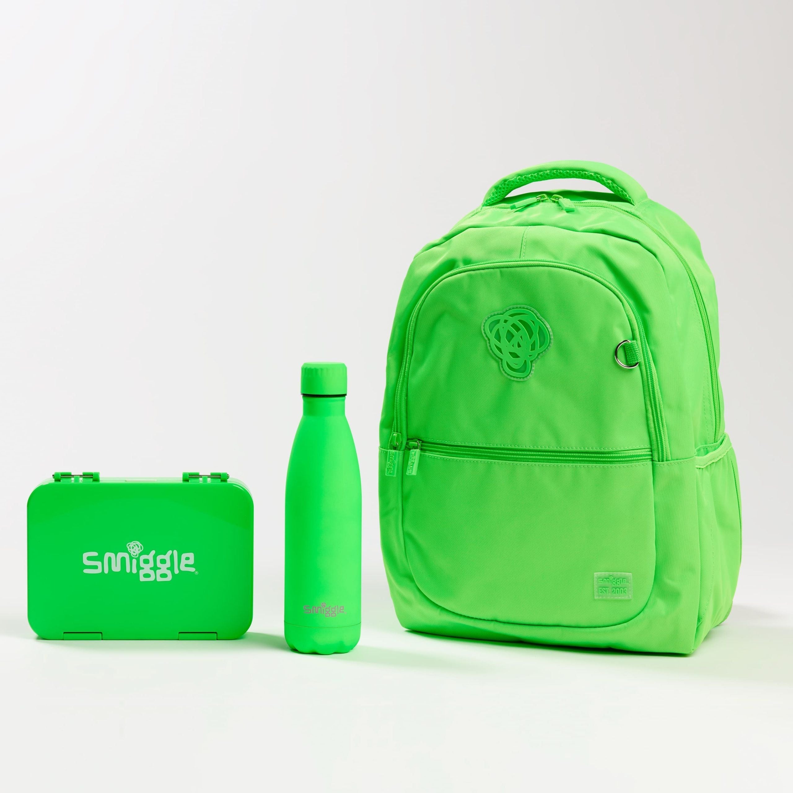 Smiggle - Neon Klasik Bentolu Okul Çanta Seti