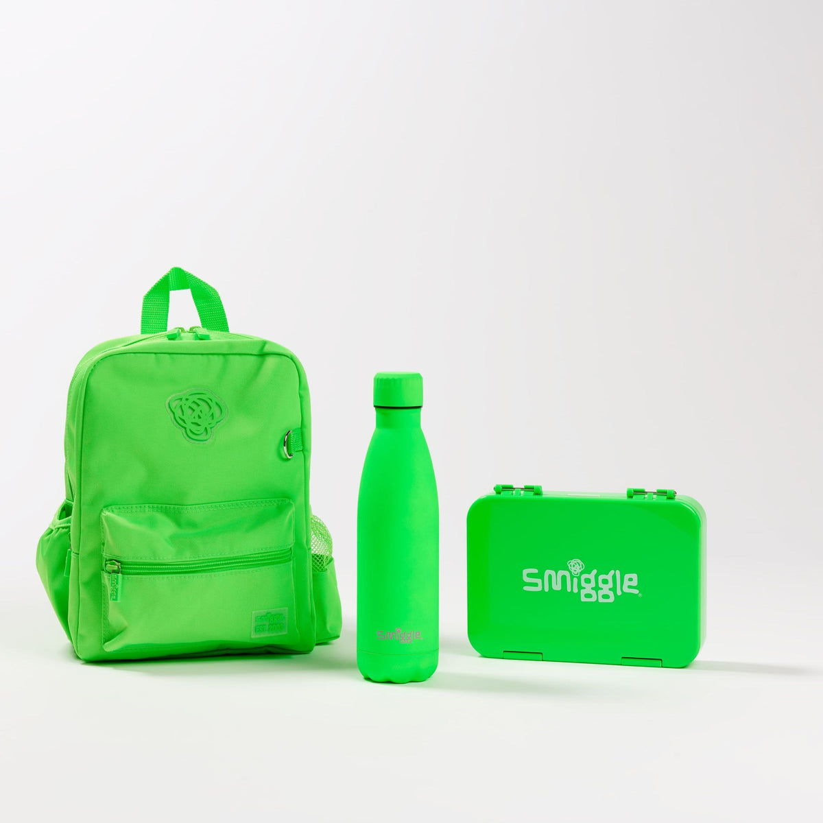 Smiggle - Neon Küçük Bentolu Okul Çanta Seti