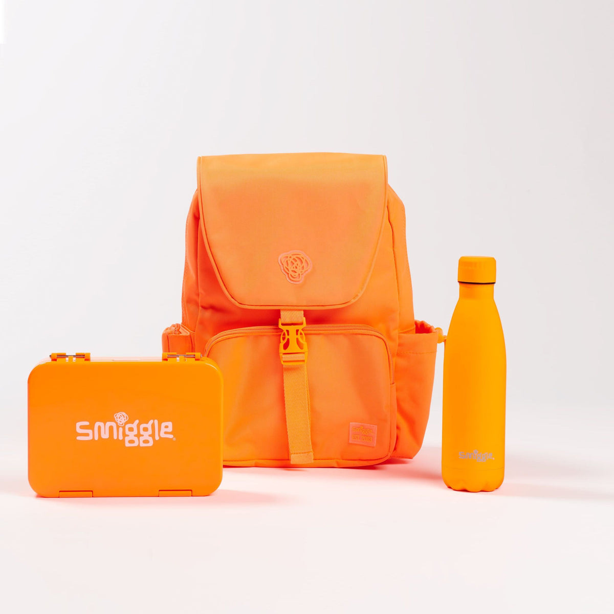 Smiggle - Neon Orta Bentolu Okul Çanta Seti