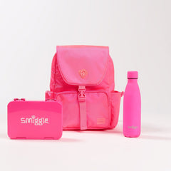 Smiggle - Neon Orta Bentolu Okul Çanta Seti