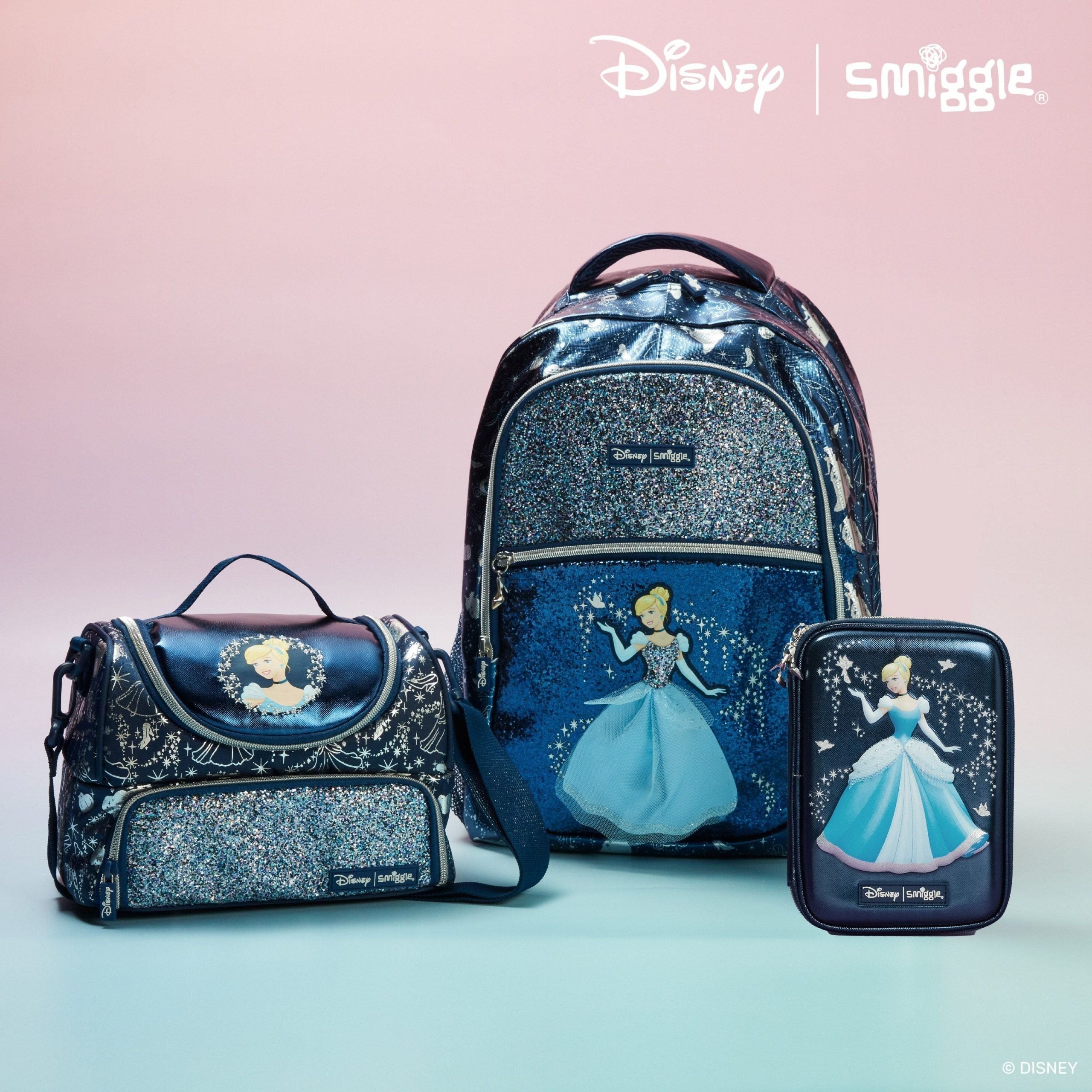 Smiggle - Okul Çanta Seti - Disney Prenses Klasik Sırt Çantası Paketi