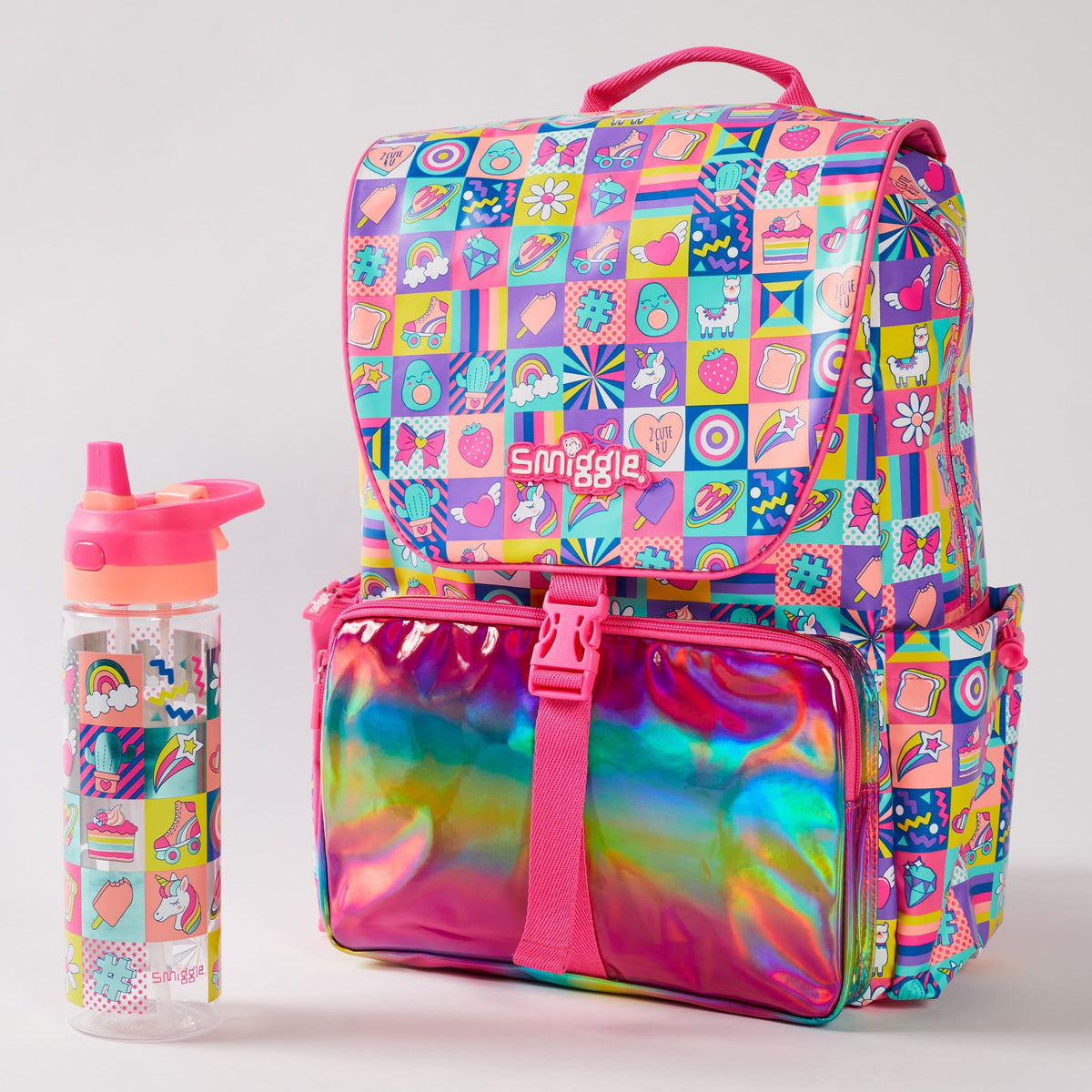 Smiggle - Okul Çanta Seti - Glee Chelsea Sırt Çantası ve Spritz Paketi