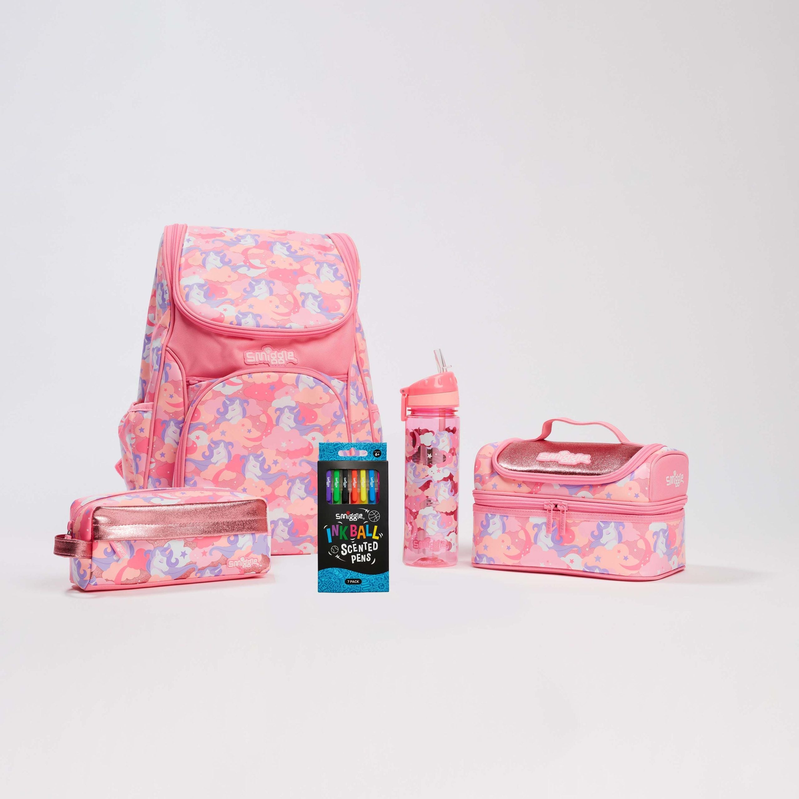 Smiggle - Okul Çanta Seti - Hide Pembe Okul Paketi