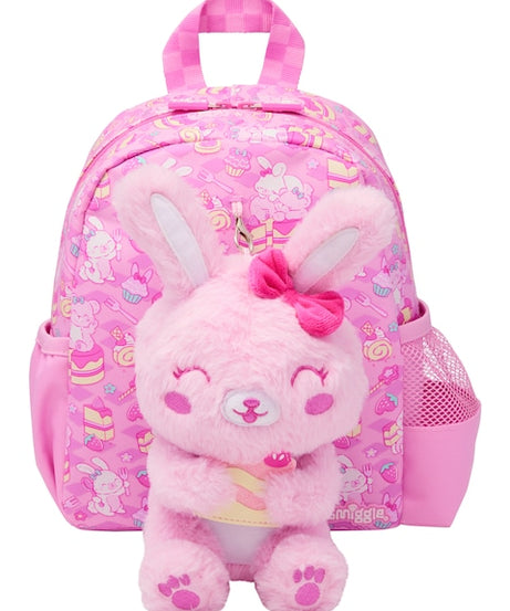 Smiggle - حقيبة ظهر مدرسية للحضانة مع لعبة قابلة للإزالة Out & About