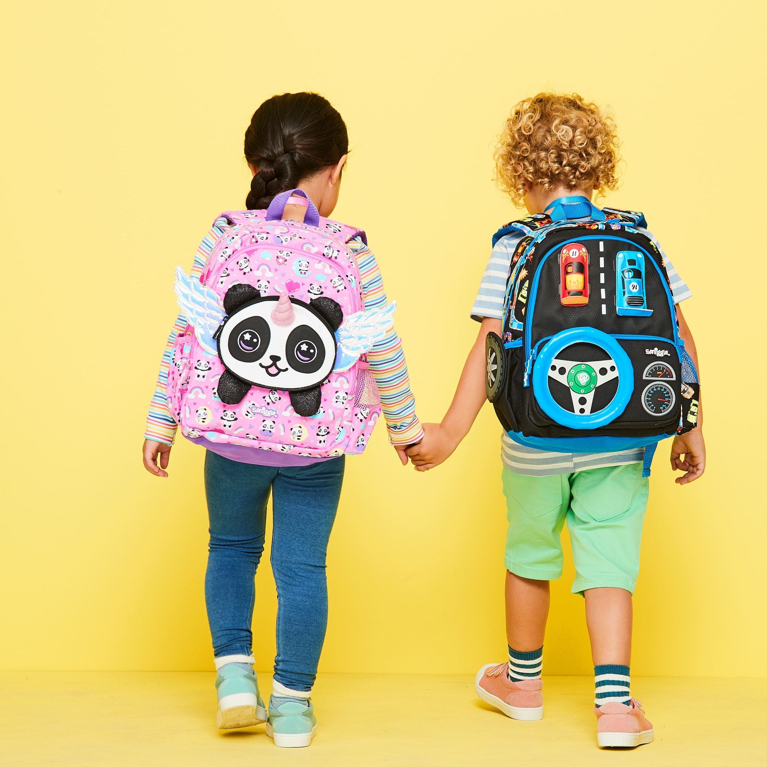 Smiggle - Panda Vroom Karakter Sırt Çantası