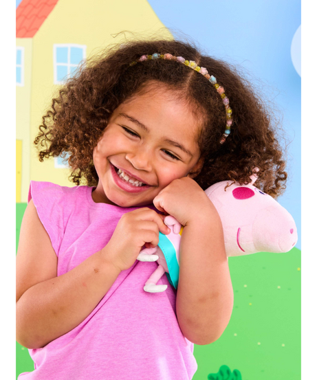Smiggle - حقيبة ظهر مدرسية مع لعبة قابلة للإزالة من Peppa Pig