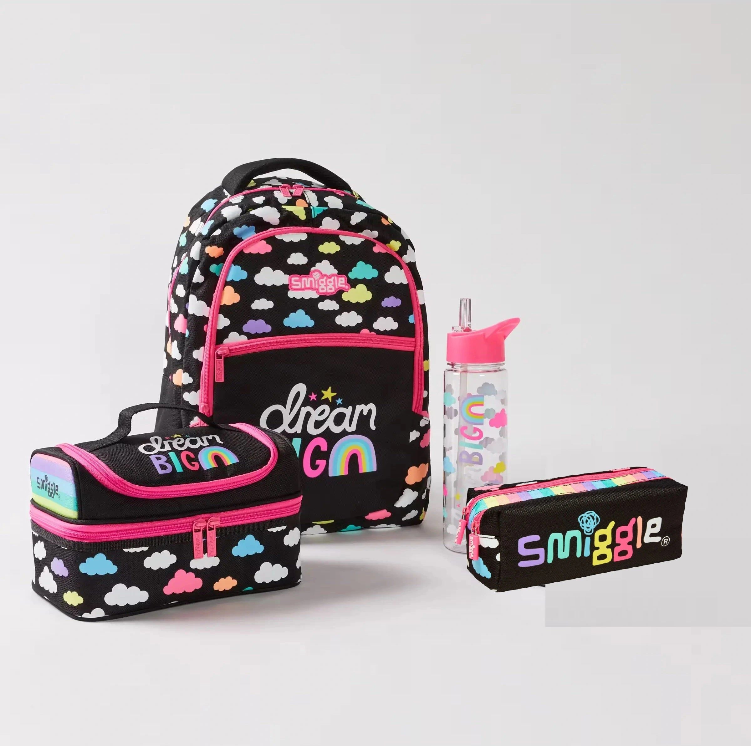 Smiggle - Peppy 4'lü Okul Çanta Seti