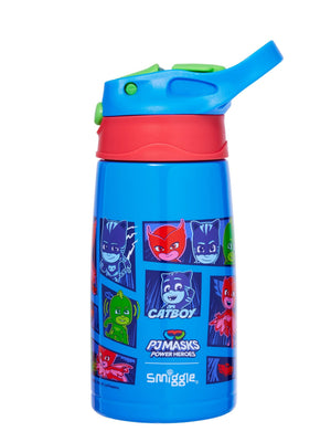 Smiggle - PJ Mask 400ML Paslanmaz Çelik Otomatik Matara