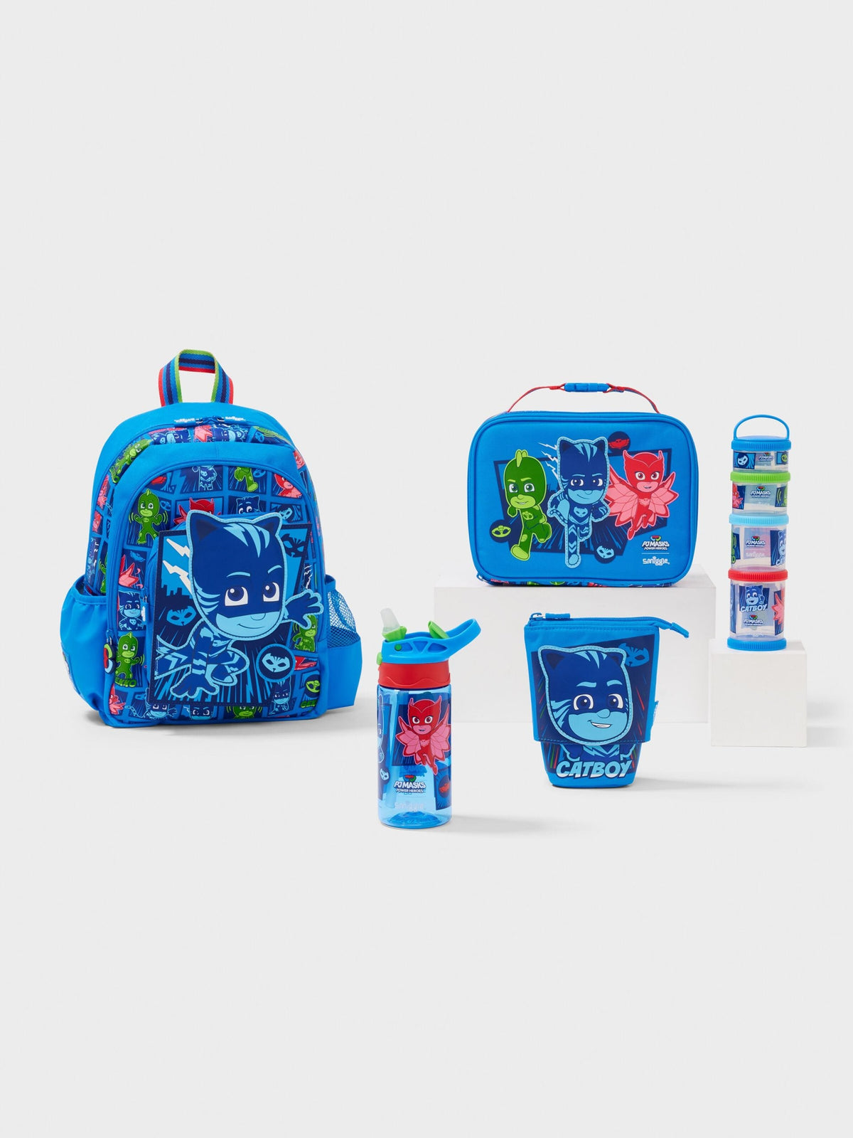 Smiggle - PJ Mask Anaokulu 5li Sırt Çantası Seti