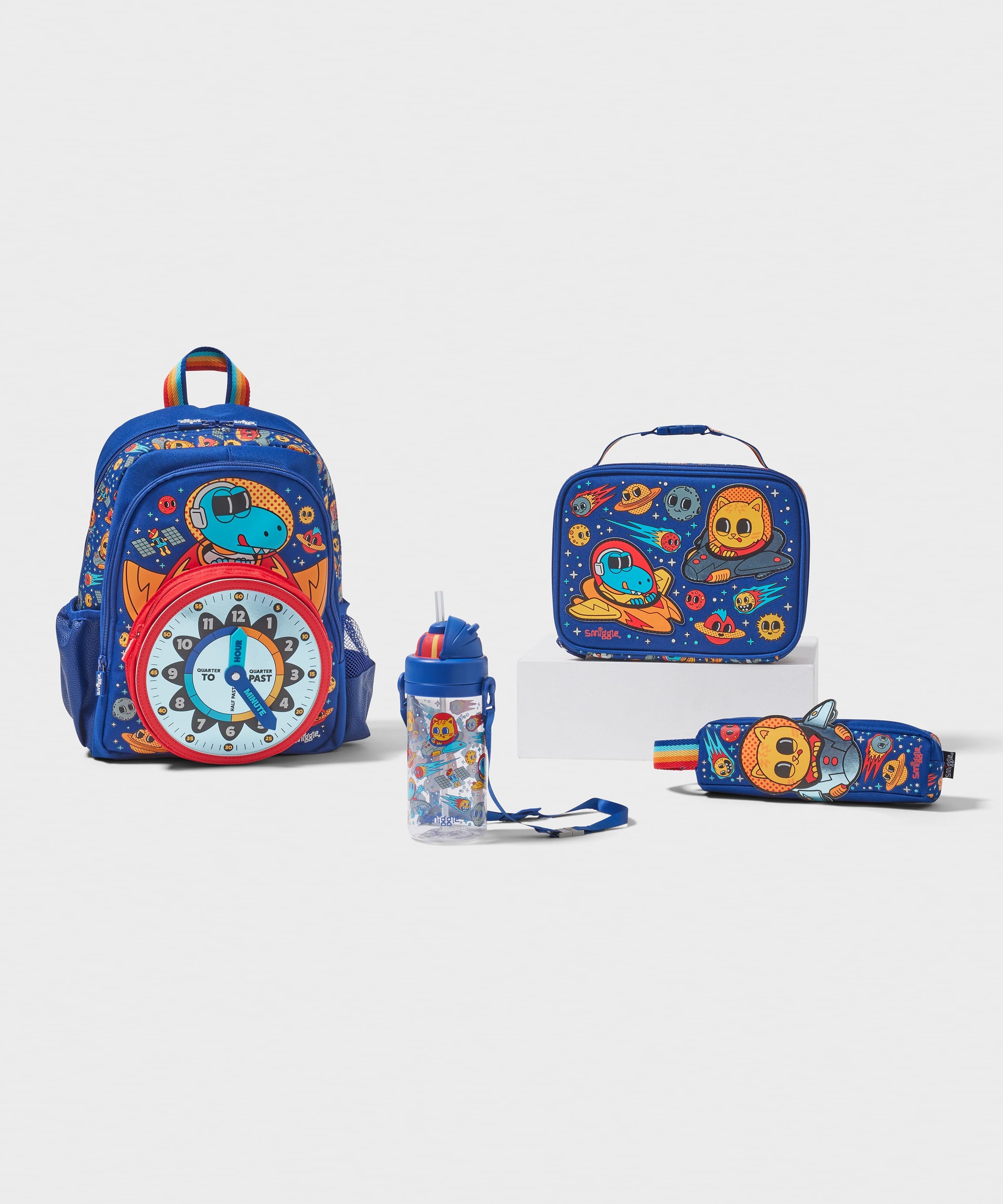Smiggle - مجموعة حقائب مدرسية لرياض الأطفال والحضانة 4 قطع جاهزة