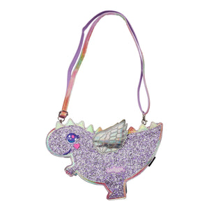 Smiggle - Sevimli Parıltılı Dinozor Omuz Çantası