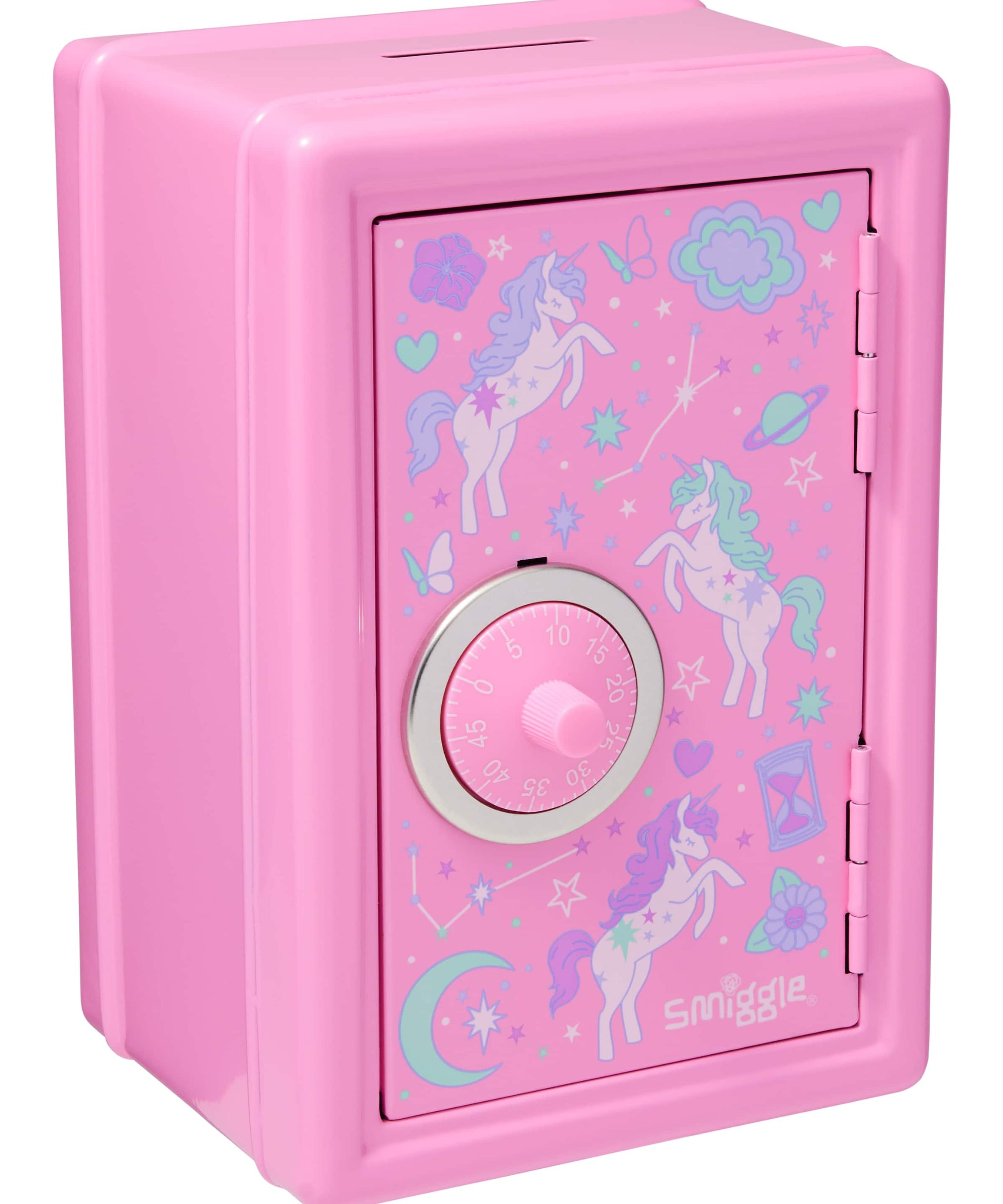 Smiggle - حصالة نقود مع قفل رمزي