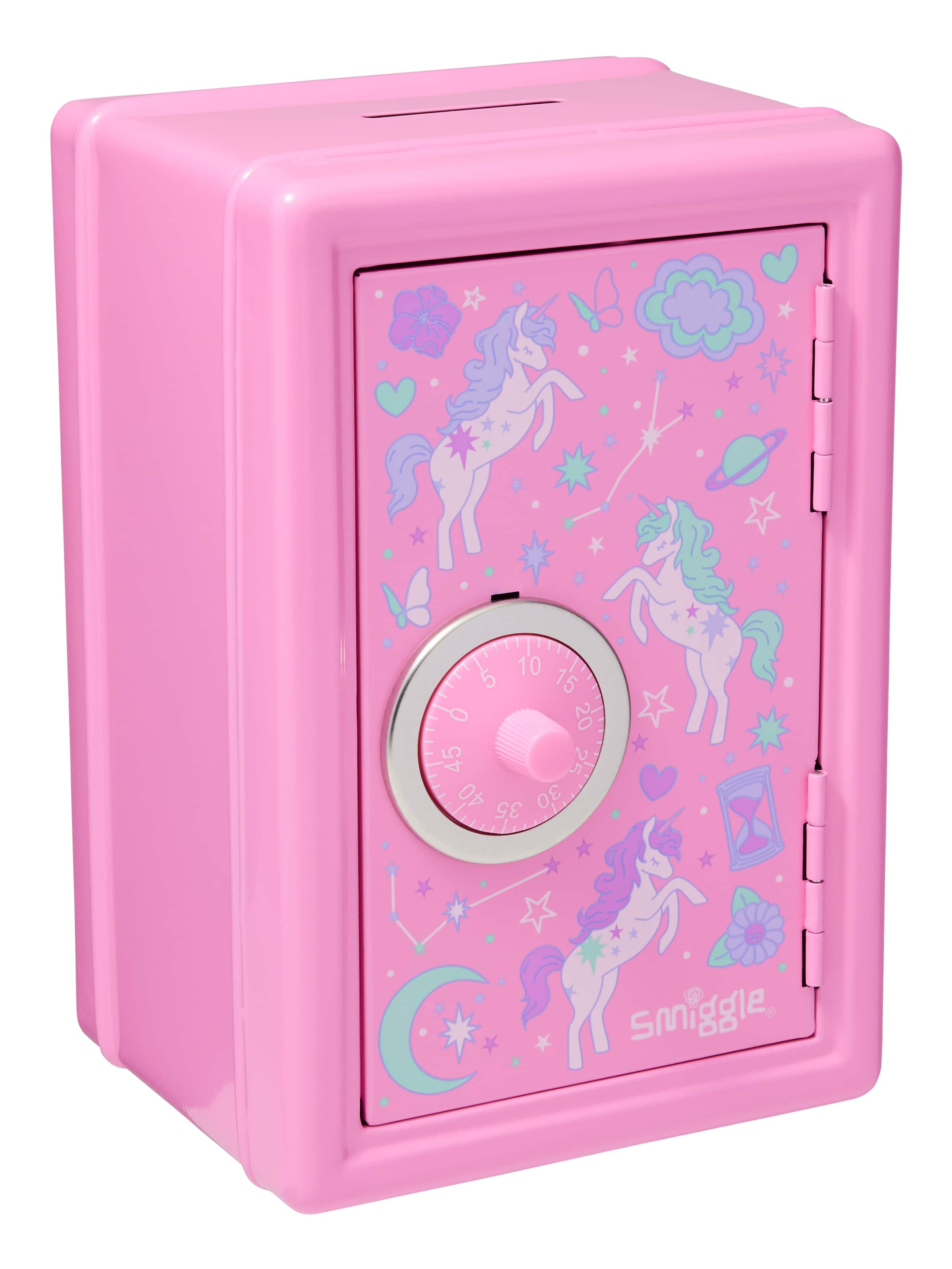 Smiggle - حصالة نقود مع قفل رمزي