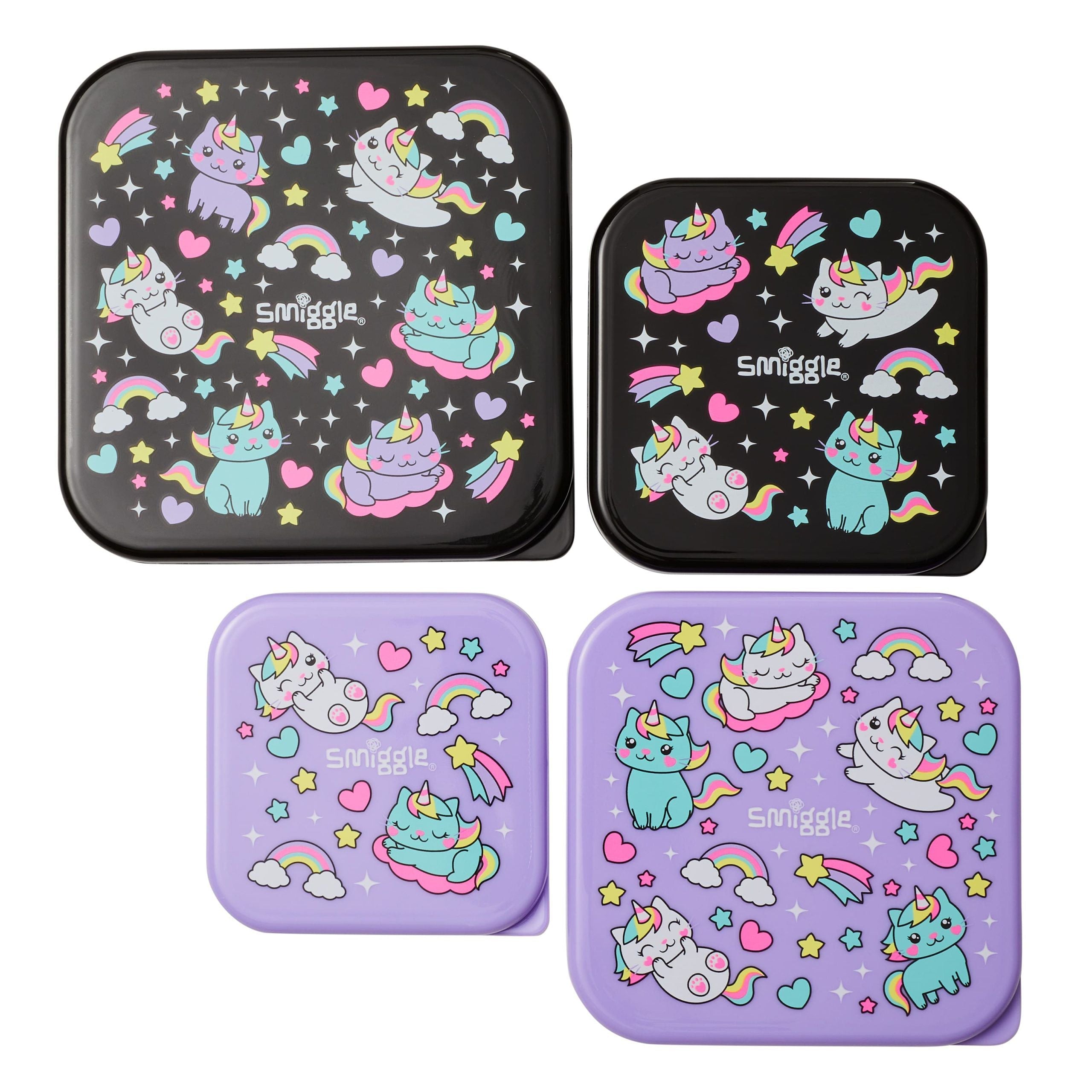 Smiggle - Sky Hi Junior 4'lü Yemek Kapları
