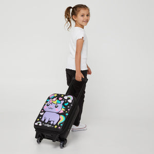 Smiggle - Sky Hi Junior Çekçekli Tekerlekleri Işıklı Çocuk Valizi