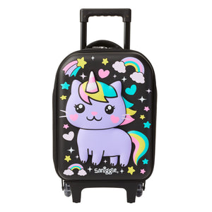 Smiggle - Sky Hi Junior Çekçekli Tekerlekleri Işıklı Çocuk Valizi
