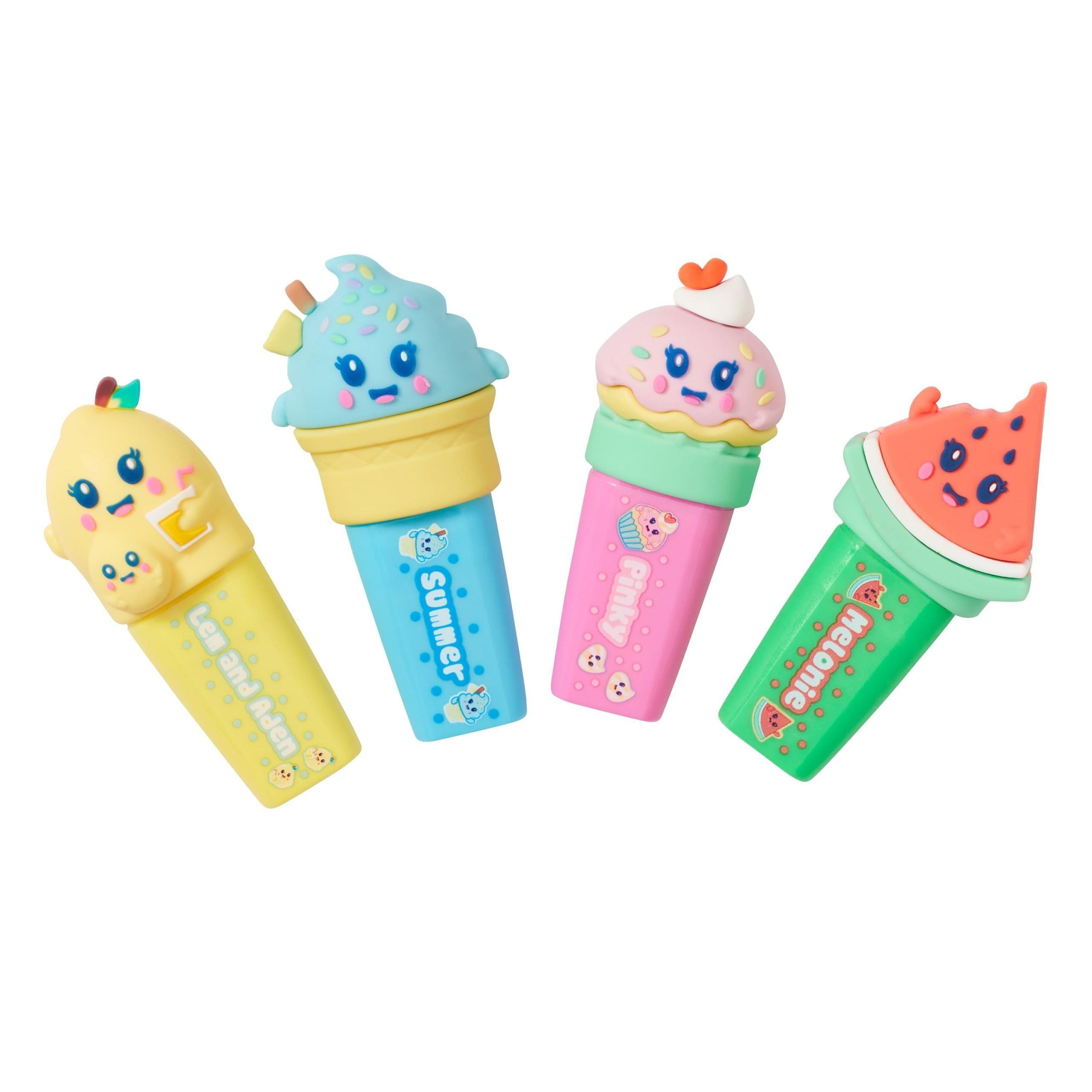 Smiggle - Snackies Fosforlu Kalem Paketi X4