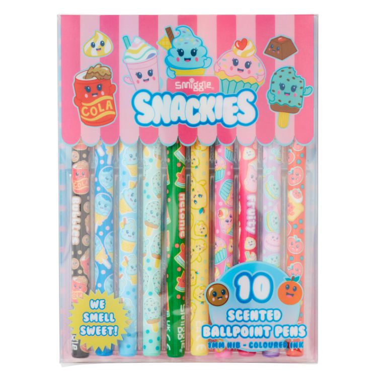 Smiggle - Snackies Kokulu 10'lu Tükenmez Boya Kalemleri
