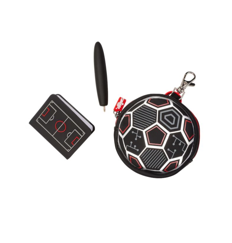 Smiggle - Soccer Mini Not Defteri Kalemi ve Anahtarlığı