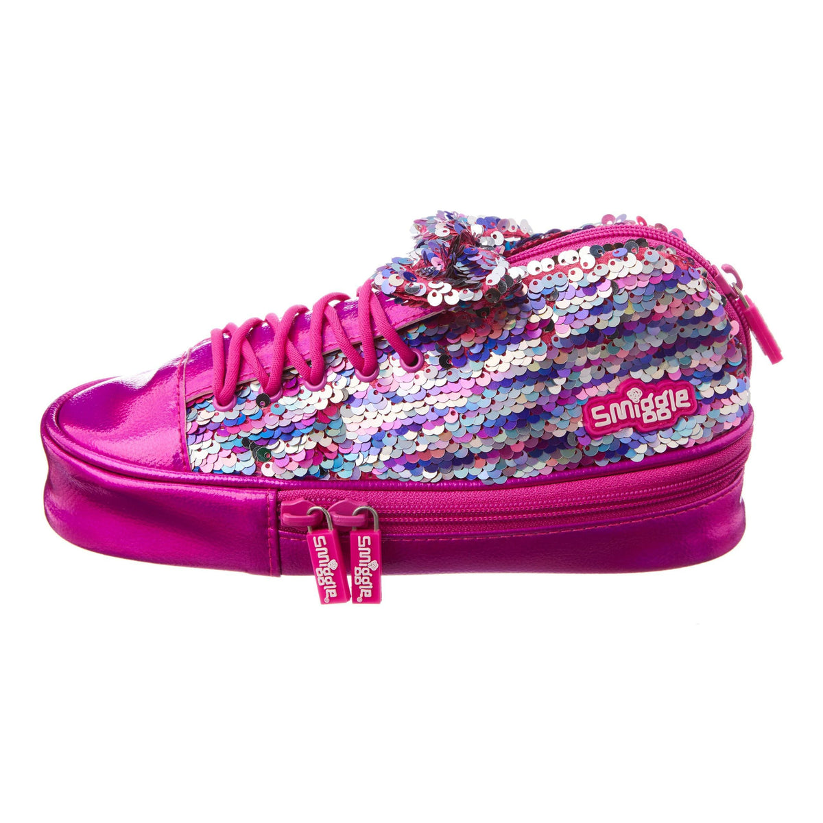 Smiggle - Spor Ayakkabı Pembe Pullu Kalem Kutusu