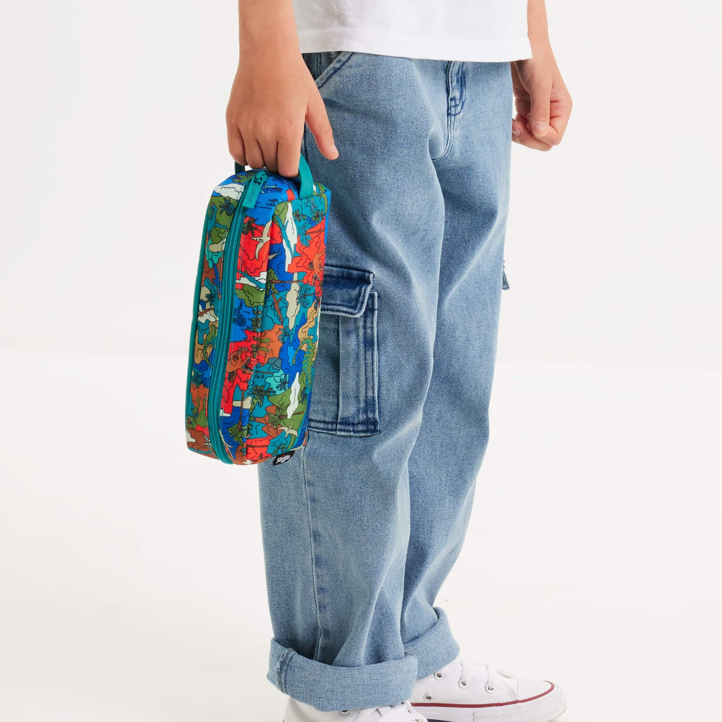 Smiggle - علبة أقلام مزدوجة العينين سريالية