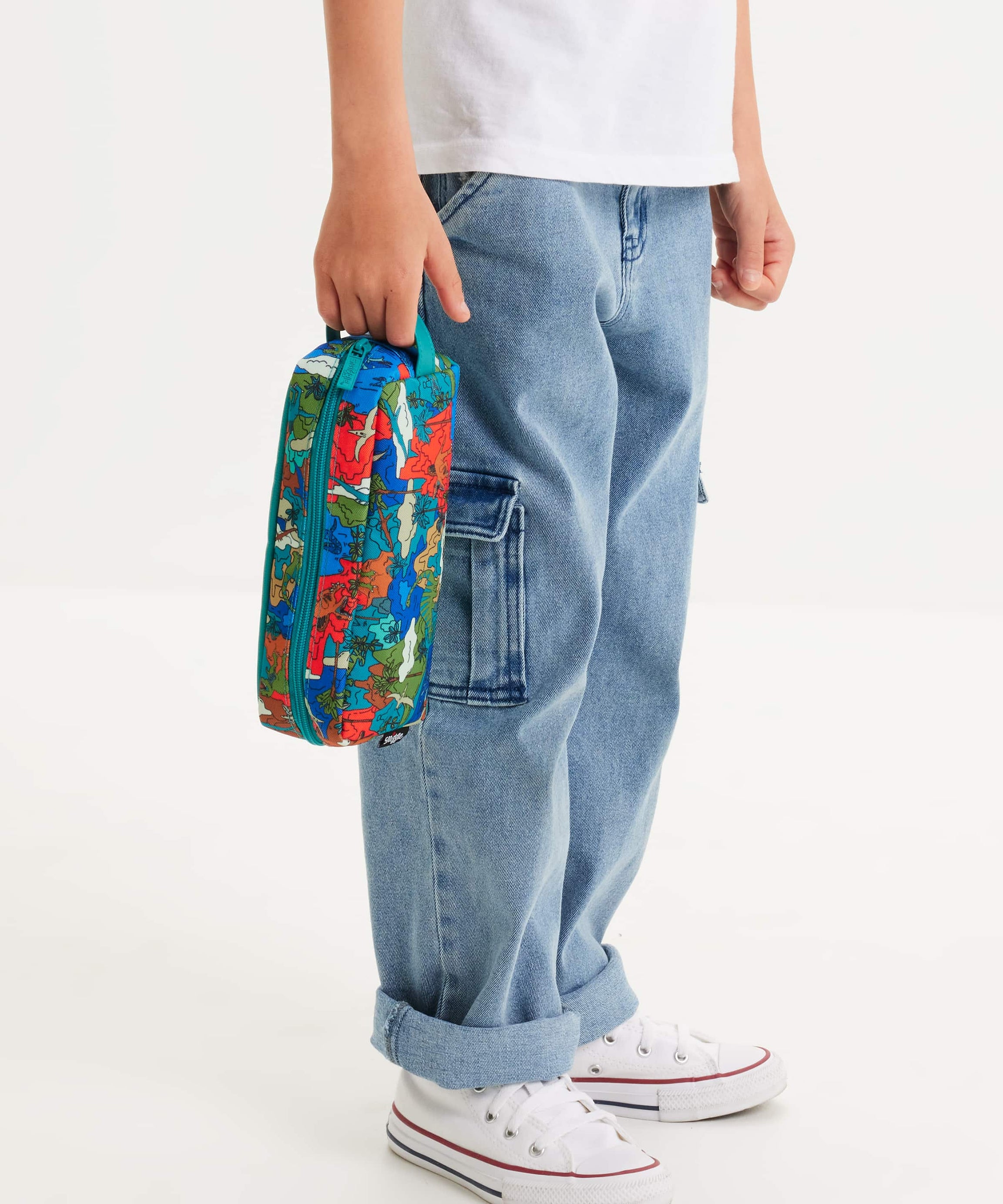 Smiggle - علبة أقلام مزدوجة العينين سريالية