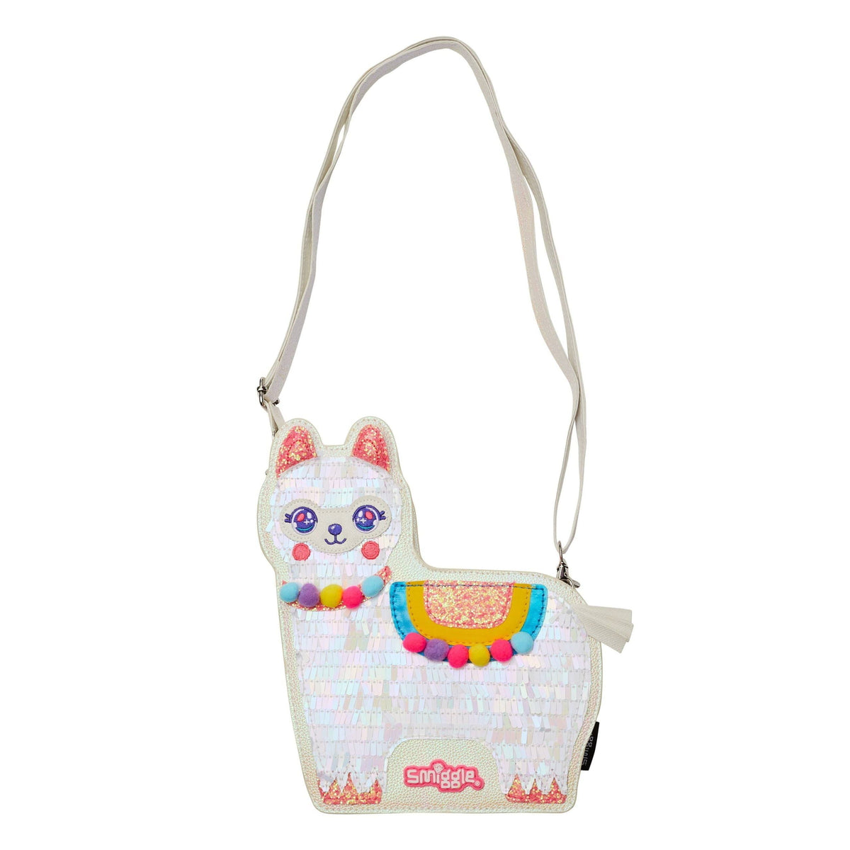 Smiggle - Tatlı Parıltılı Lama Omuz Çantası