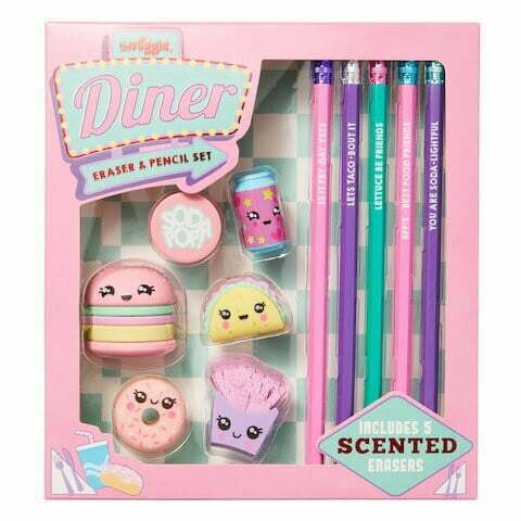 Smiggle - Tatlı Yemekler Silgi ve Kalem Seti