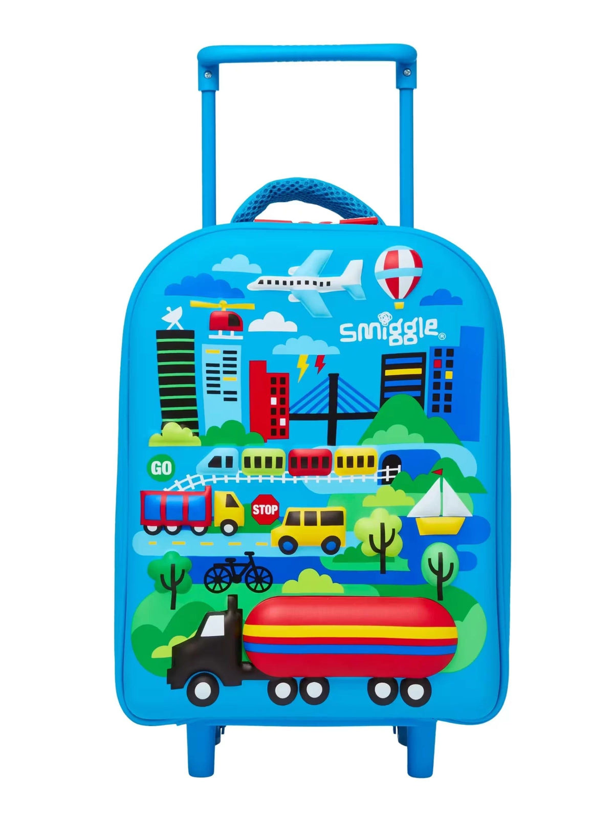 Smiggle - Tekerlekli Çekçekli Anaokulu Okul ve Seyahat Çantası