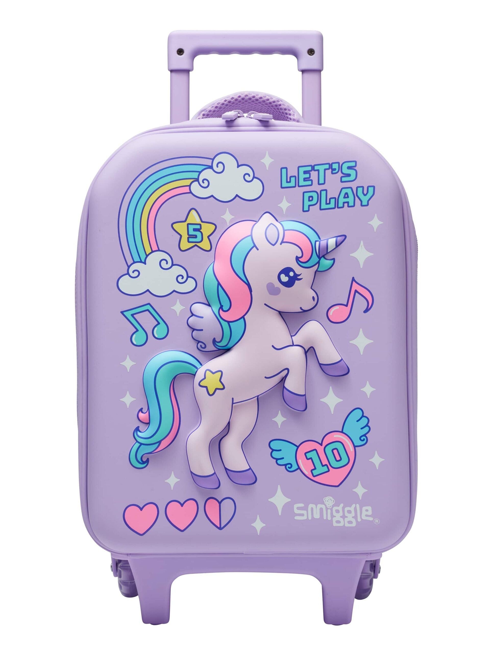 Smiggle - Tekerlekli Çekçekli Anaokulu Okul ve Seyahat Çantası