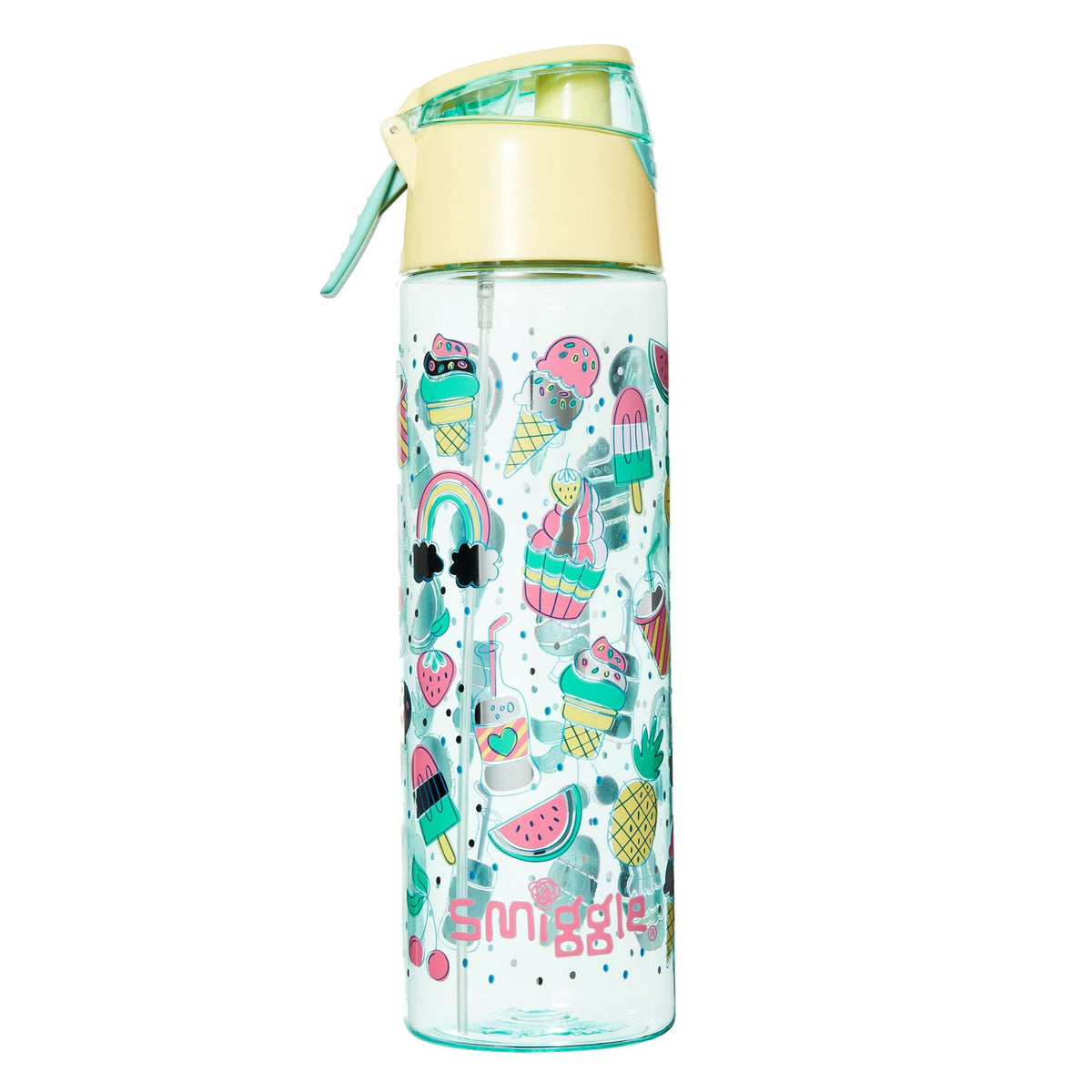Smiggle - Thrive Spritz Su Püskürtmeli Pipetli 760ML BPA İçermeyen Suluk