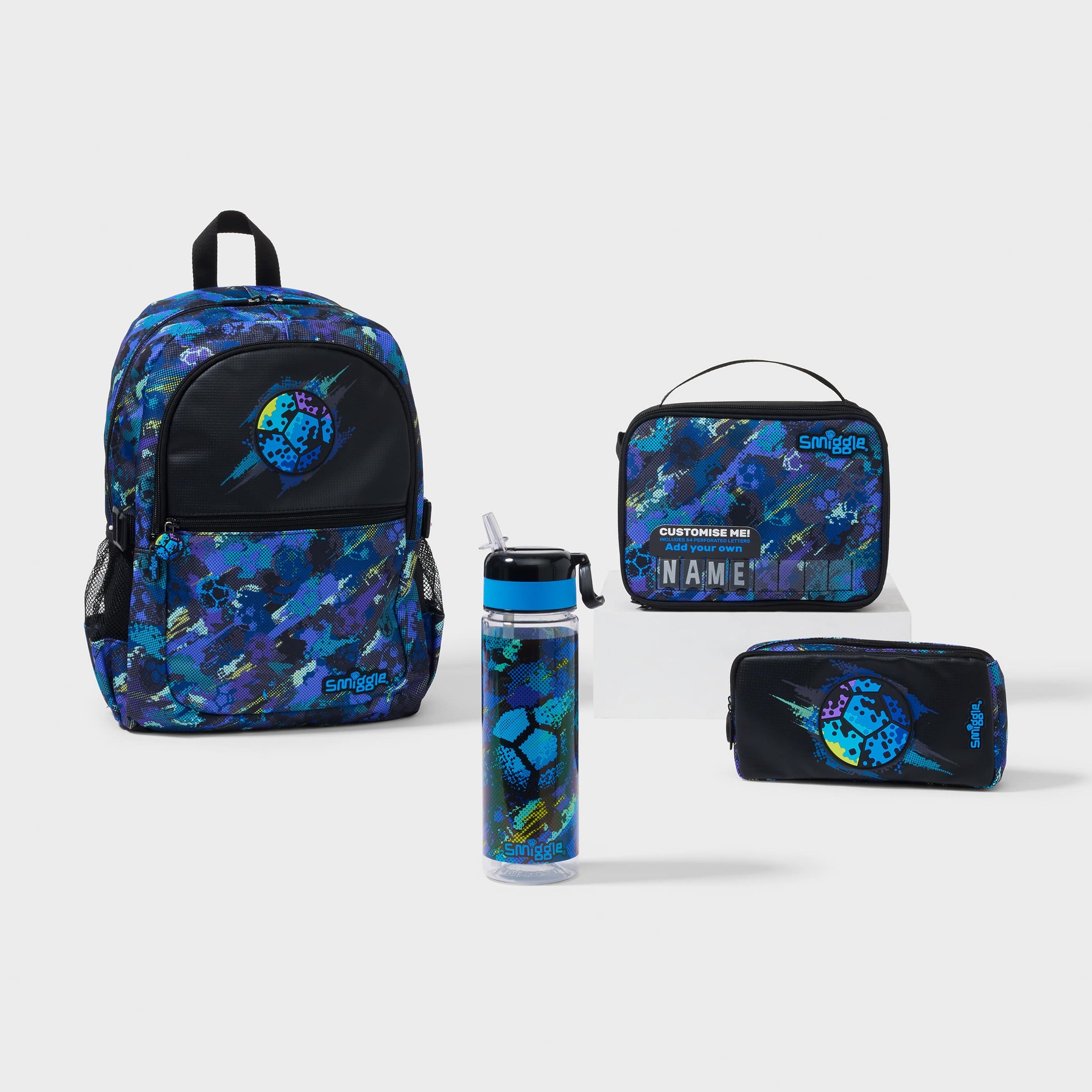 Smiggle - مجموعة حقائب مدرسية Trailblazer 4 قطع