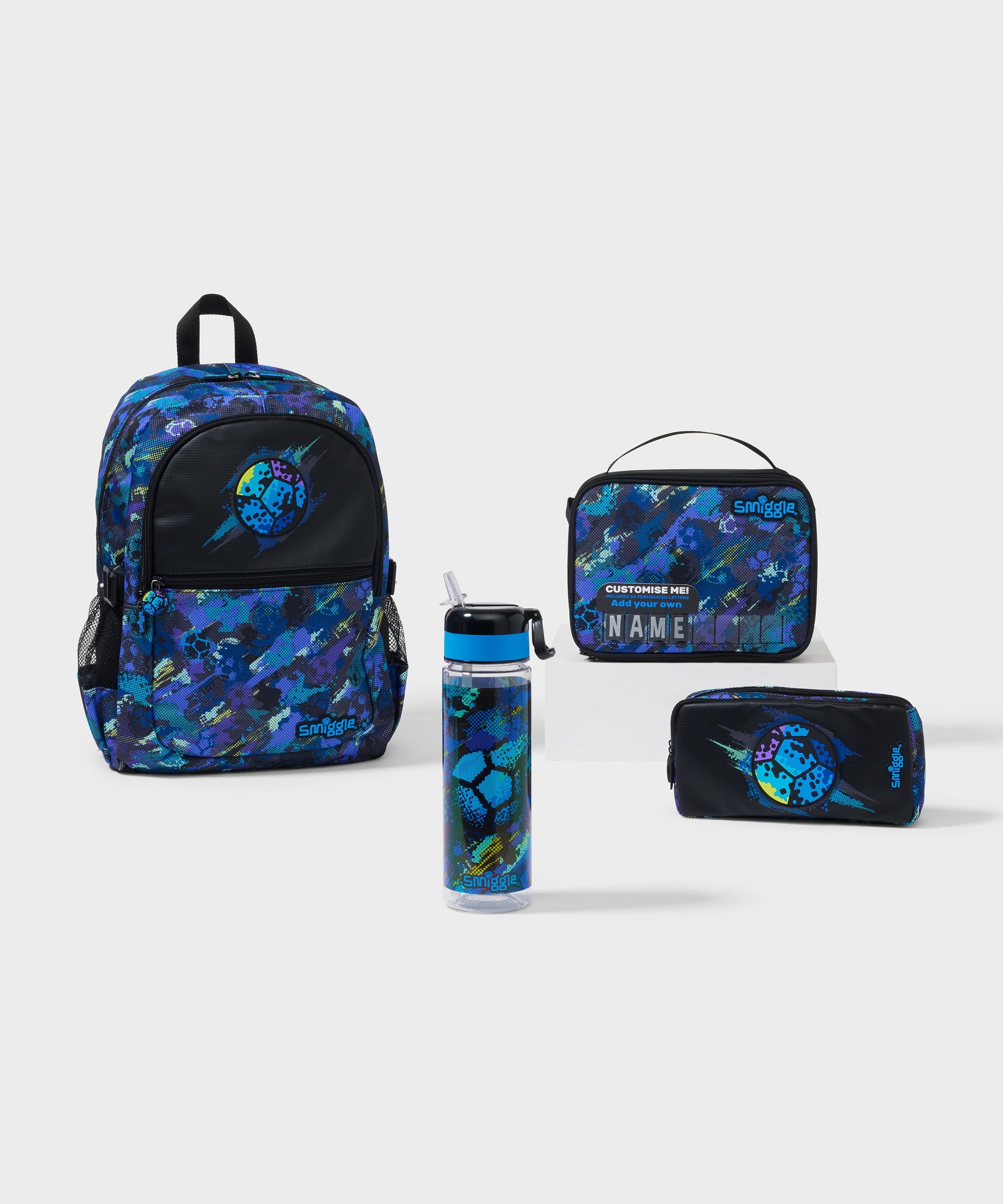 Smiggle - مجموعة حقائب مدرسية Trailblazer 4 قطع