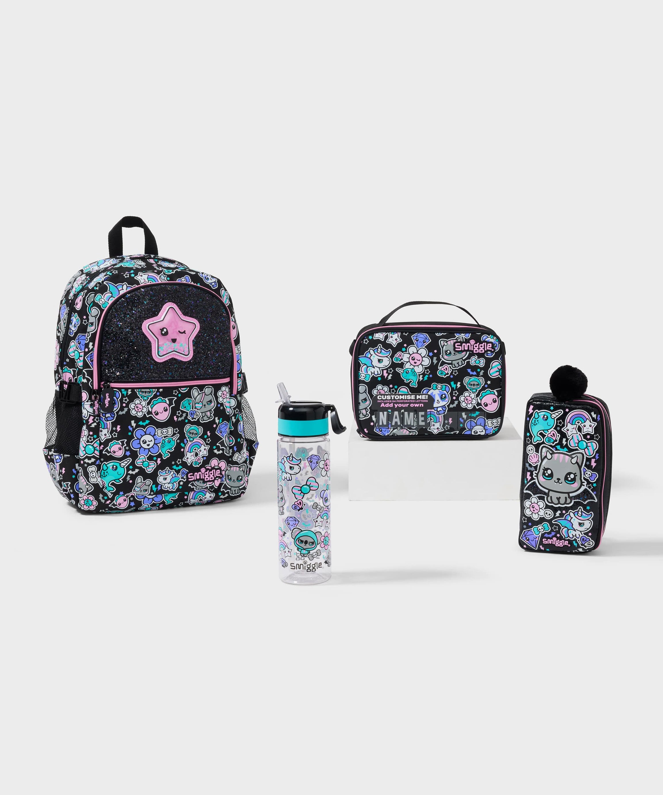 Smiggle - مجموعة حقائب مدرسية Trailblazer 4 قطع