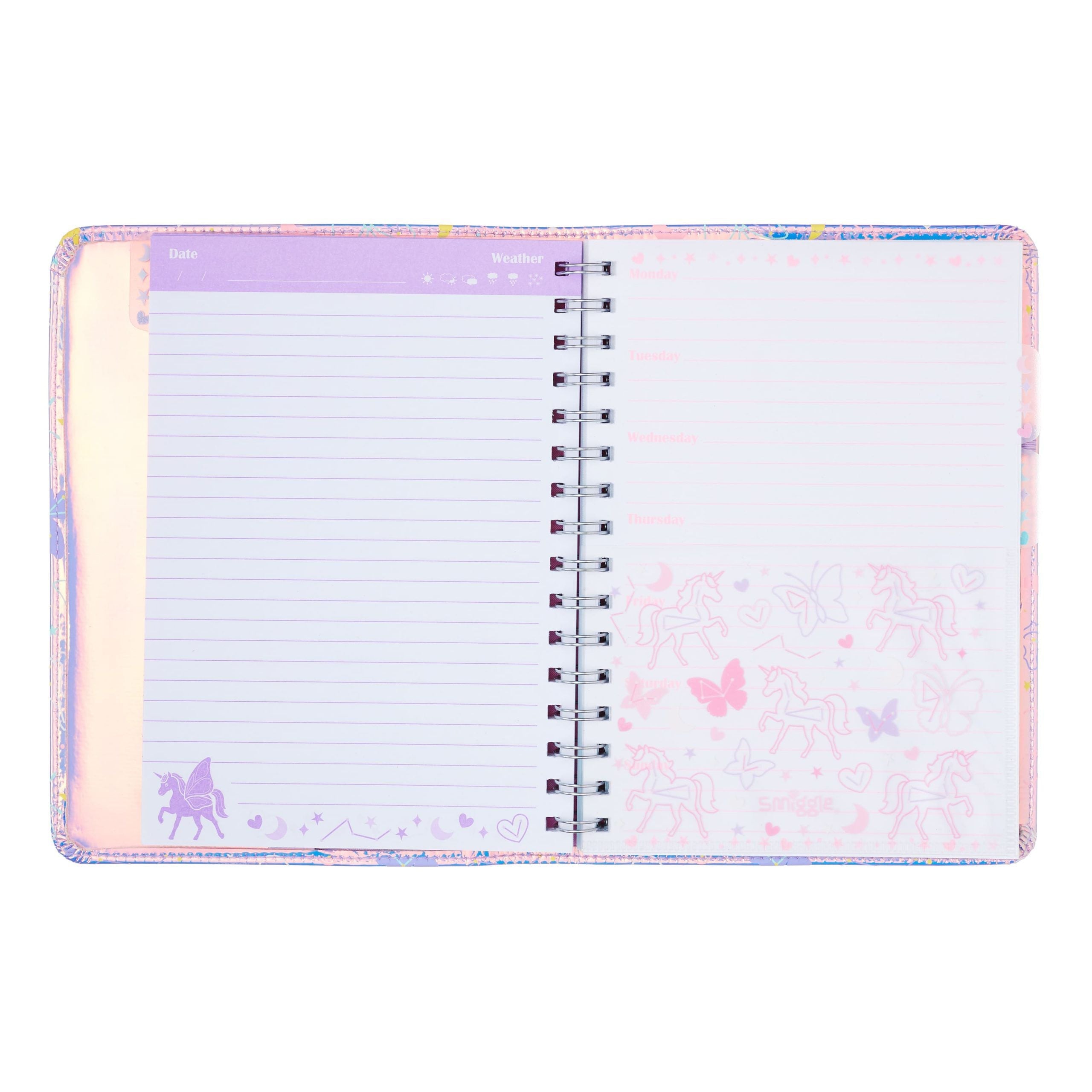 Smiggle - Unicorn Gökyüzü A5 Defter