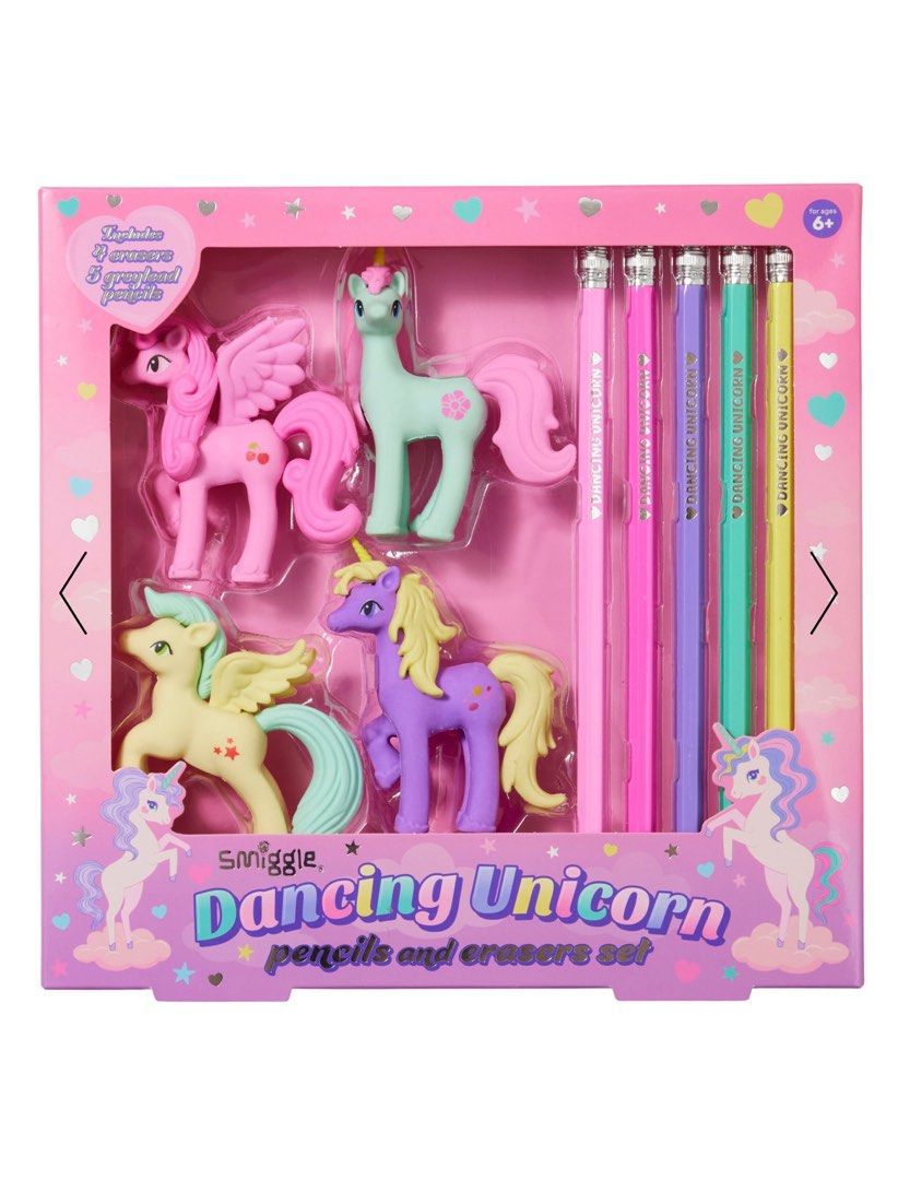 Smiggle- Unicorn Silgi ve Kalem Seti