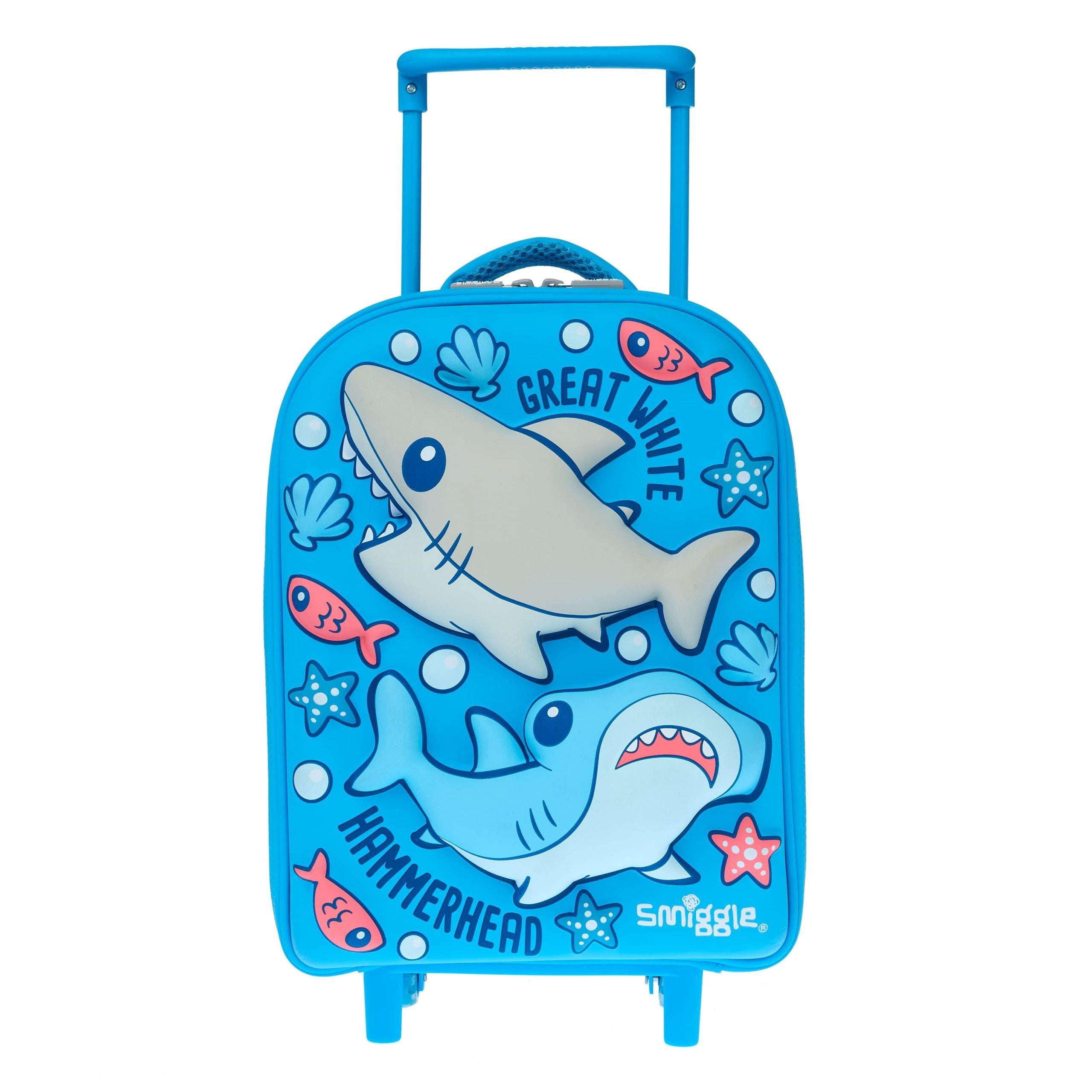 Smiggle - Up & Down Işıklı Tekerlekli Çekçekli Okul ve Seyahat Çantası