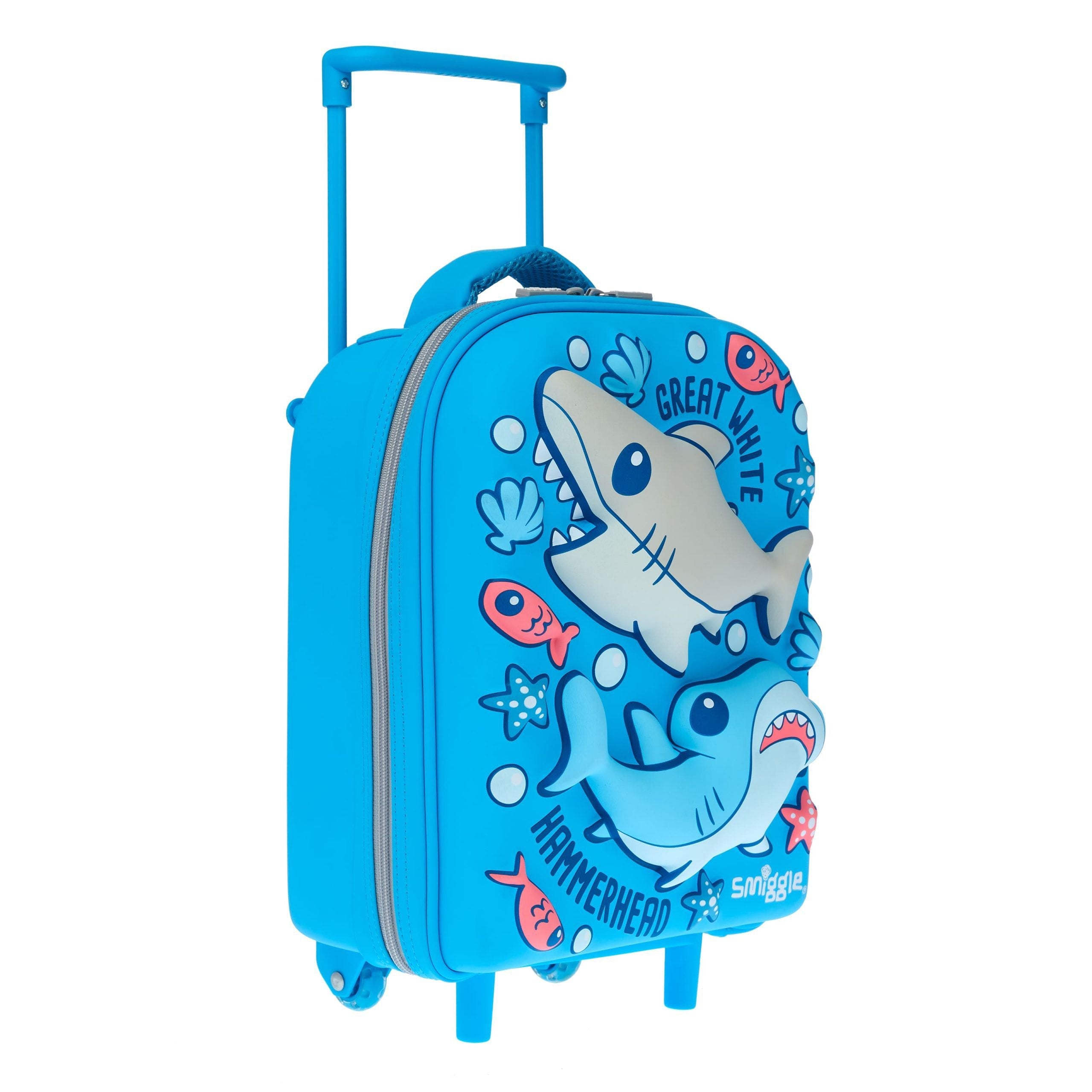 Smiggle - Up & Down Işıklı Tekerlekli Çekçekli Okul ve Seyahat Çantası
