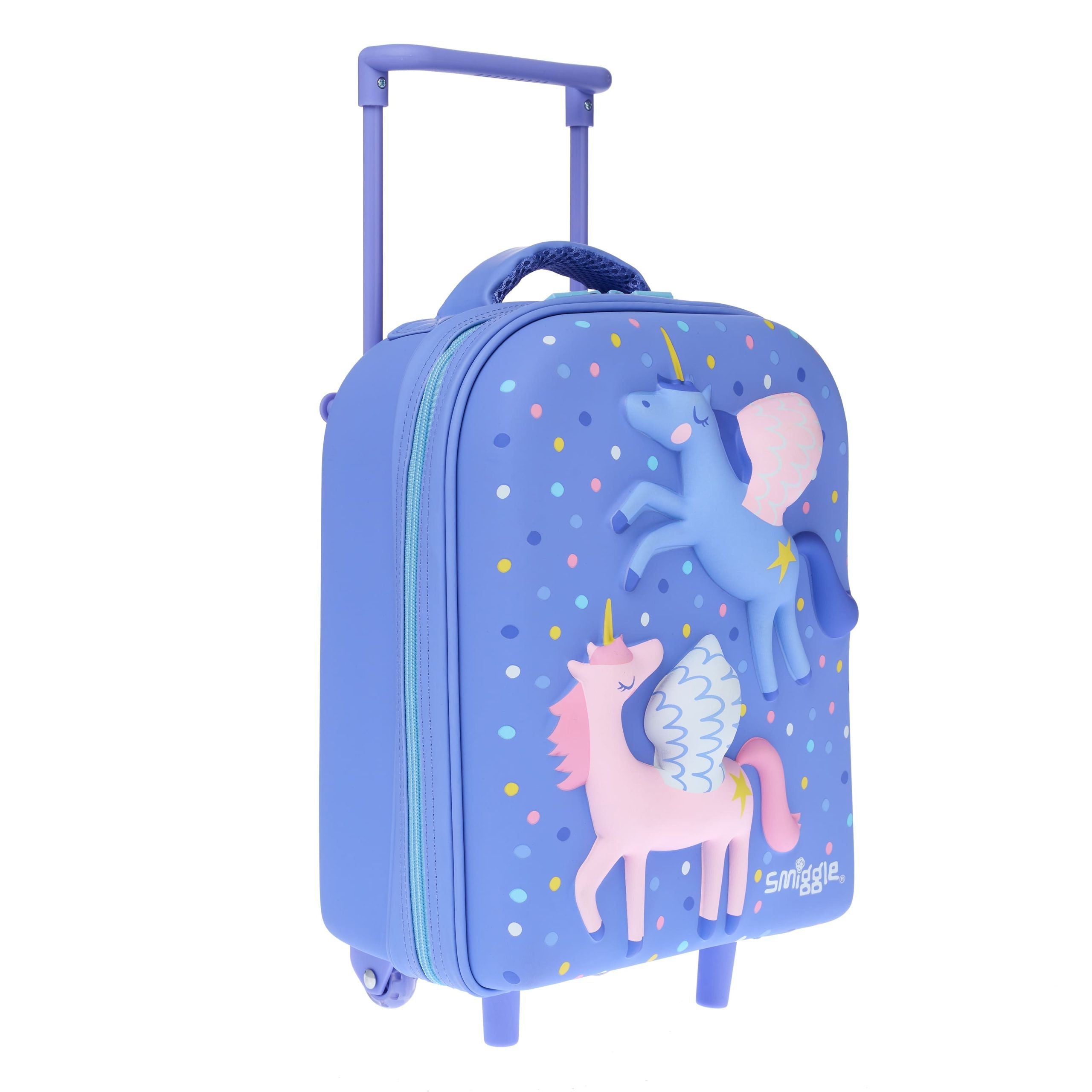 Smiggle - Up & Down Işıklı Tekerlekli Çekçekli Okul ve Seyahat Çantası